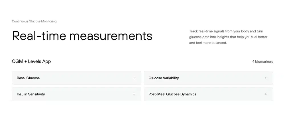 Levels Measurement Feature Design