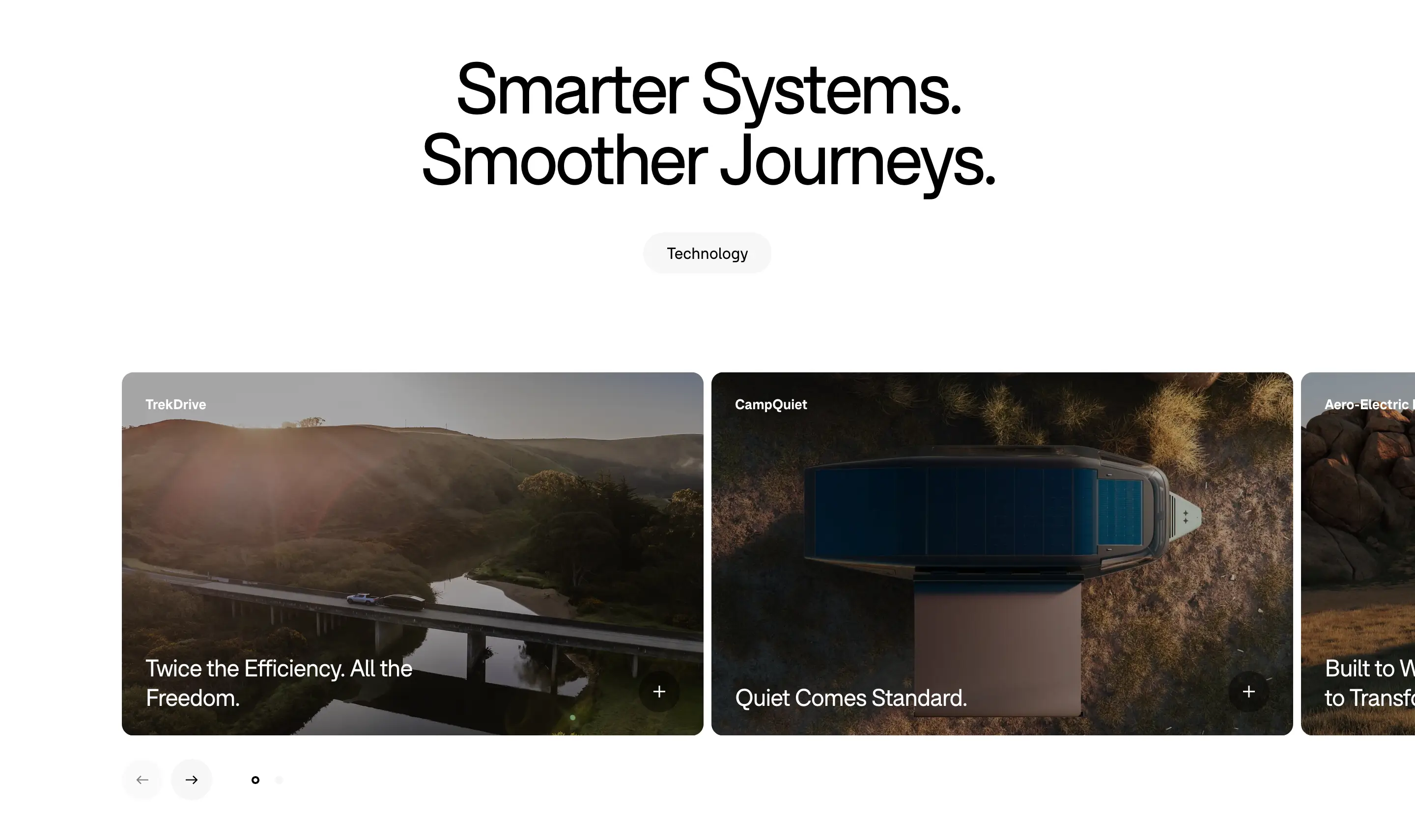 Lightship Product Feature Slider Design