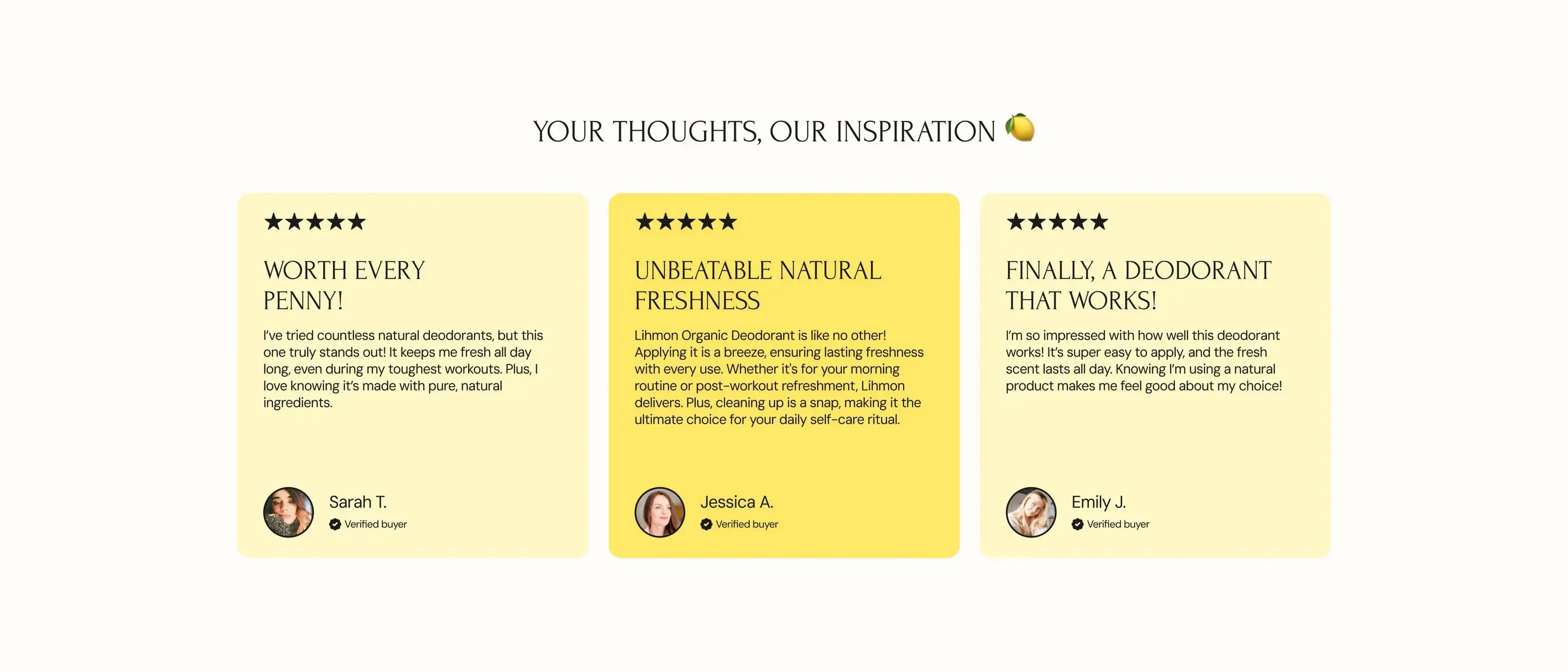 Lihmon Customer Testimonial Design