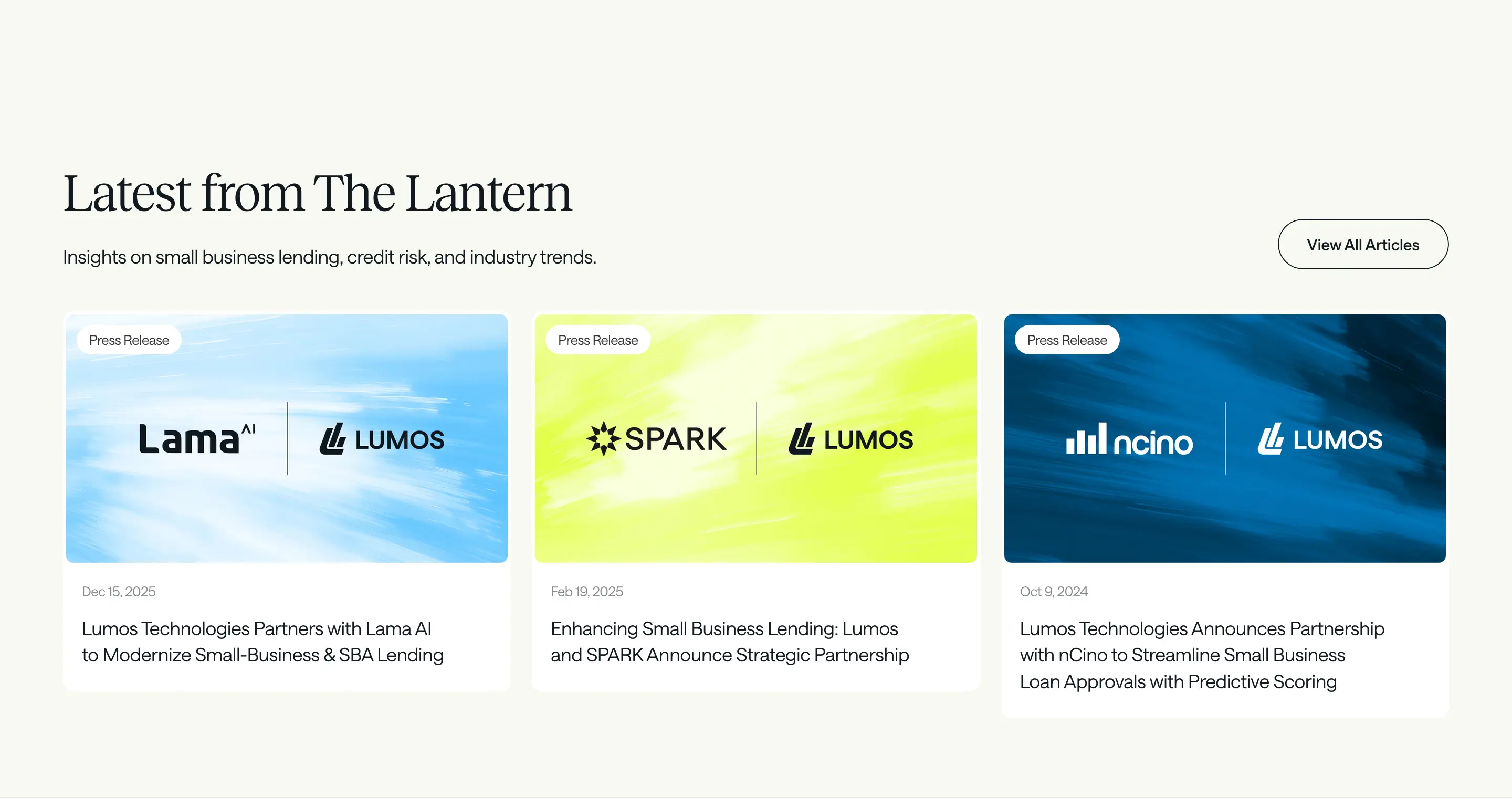 Lumos News Blog Design