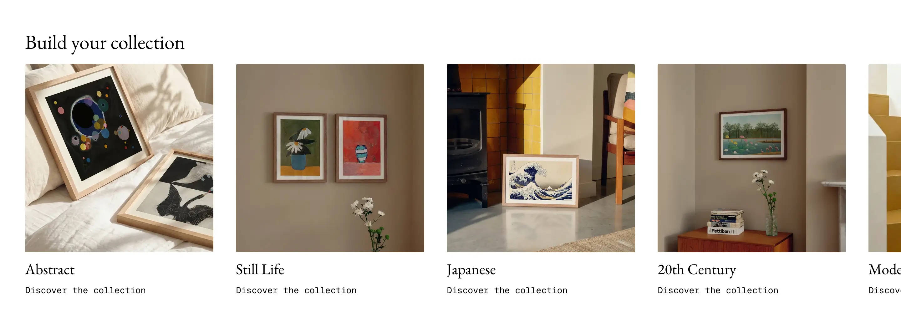 Make-Ready Collection Categories Design