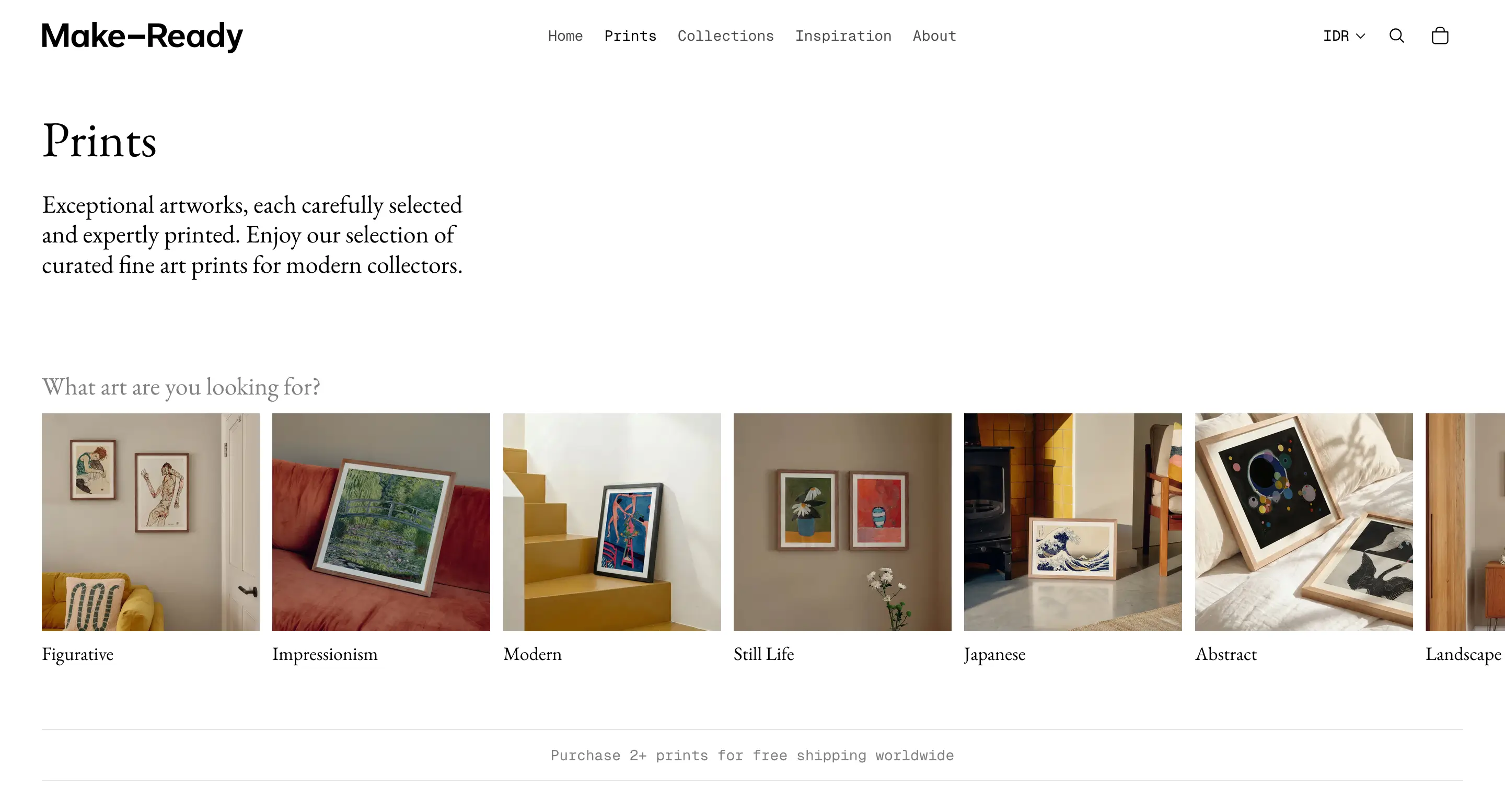 Make-Ready Prints Gallery Design