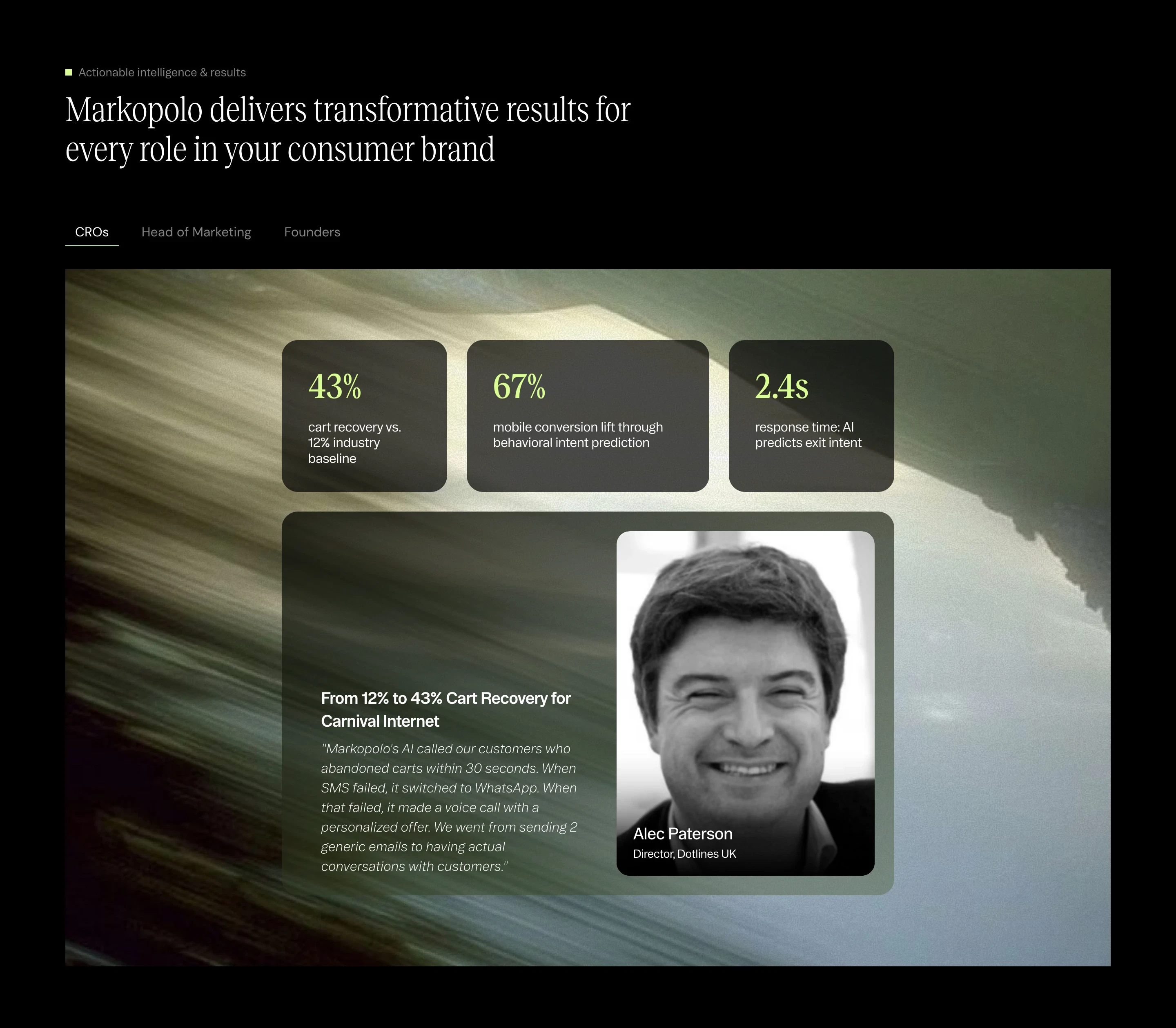 Markopolo Results Feature Design