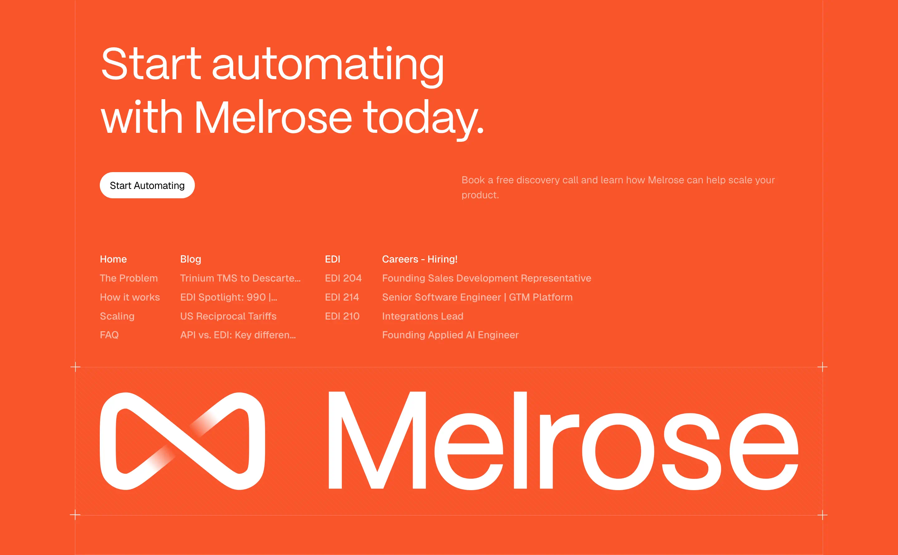 Melrose Conversion Footer Design