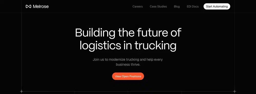 Melrose Logistics Header Design