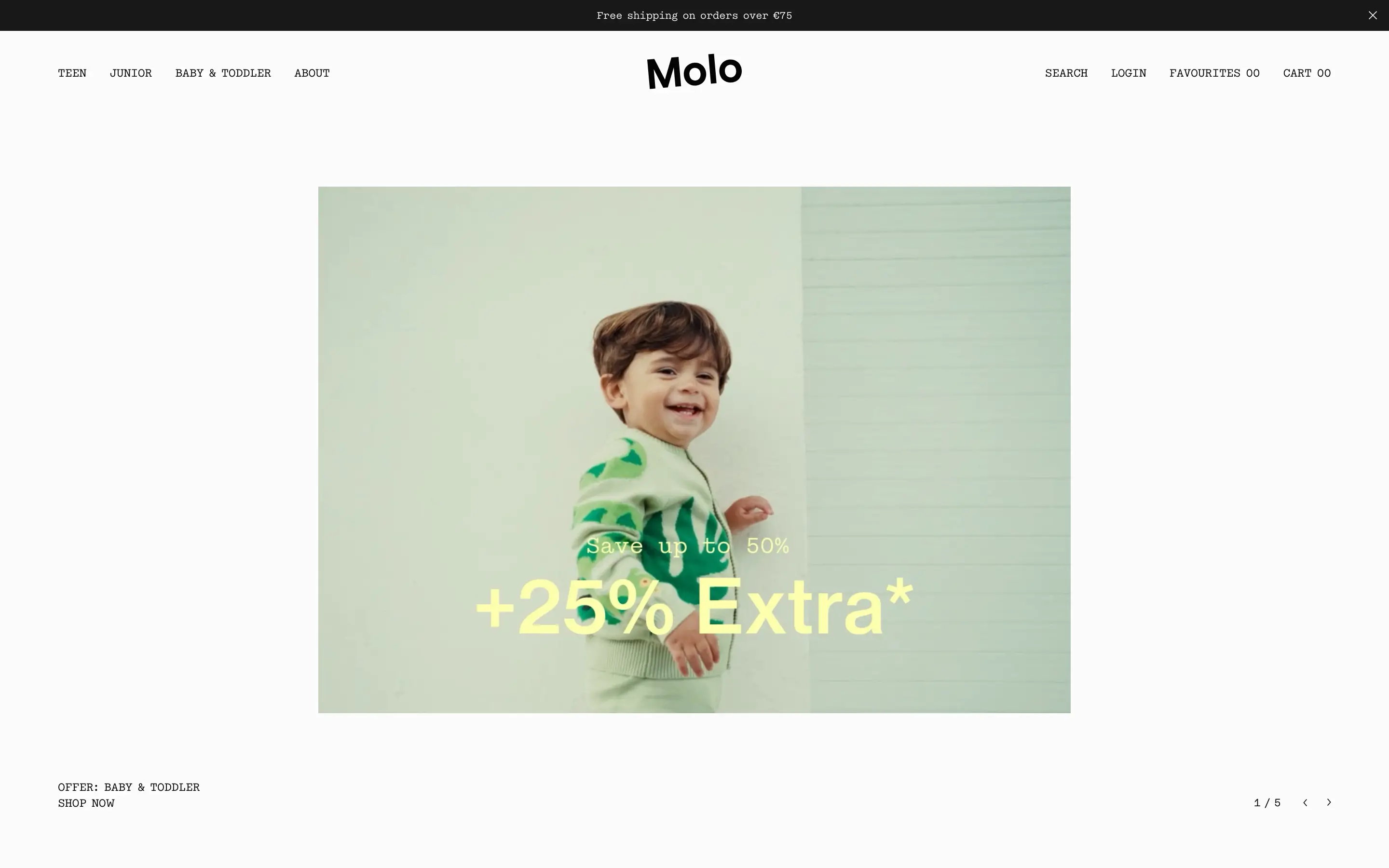 Molo Promotion Hero Design