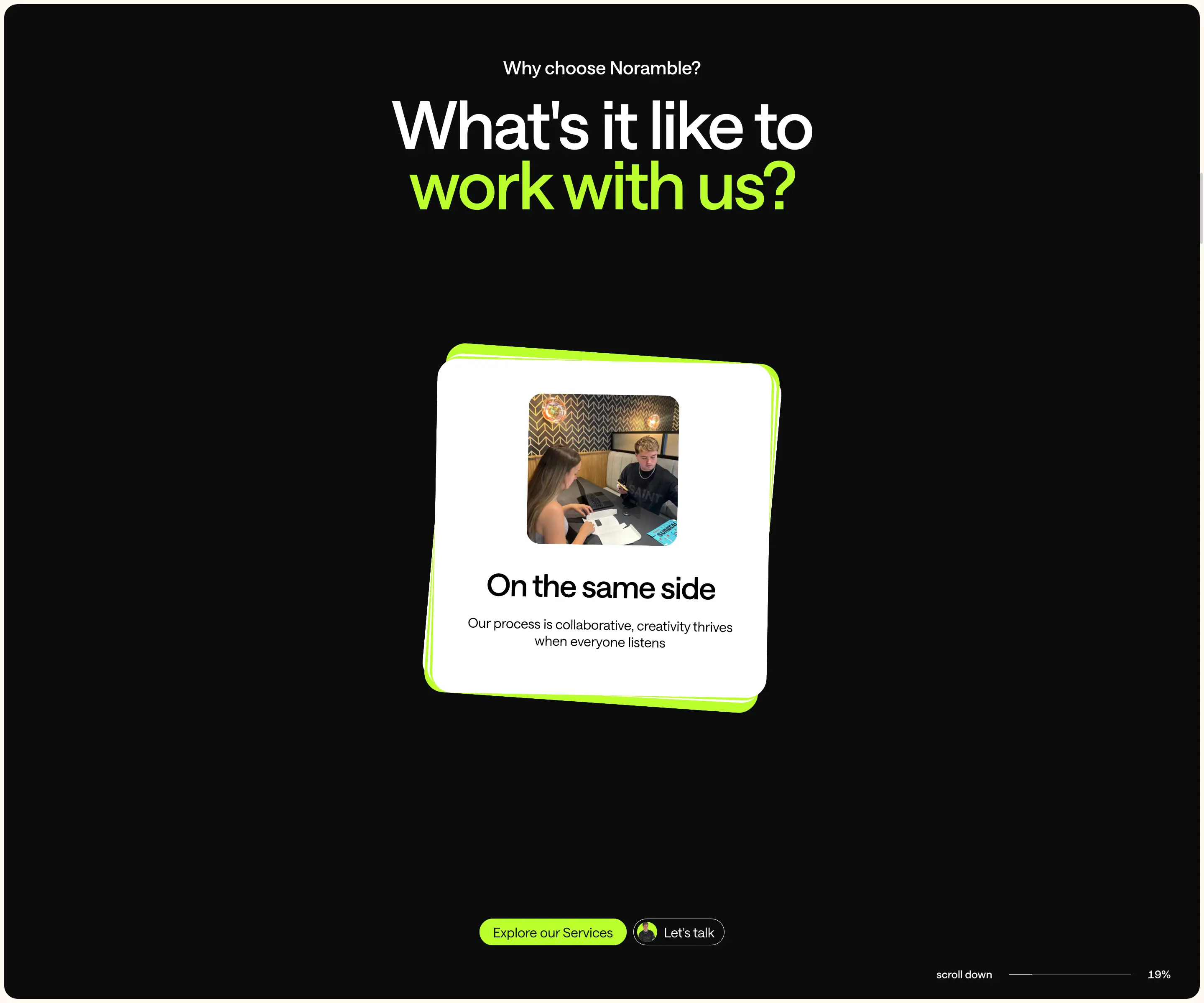Noramble Benefits Feature Design