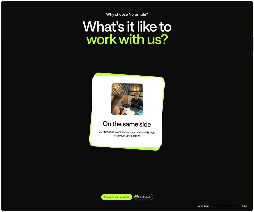 Noramble Benefits Feature Design