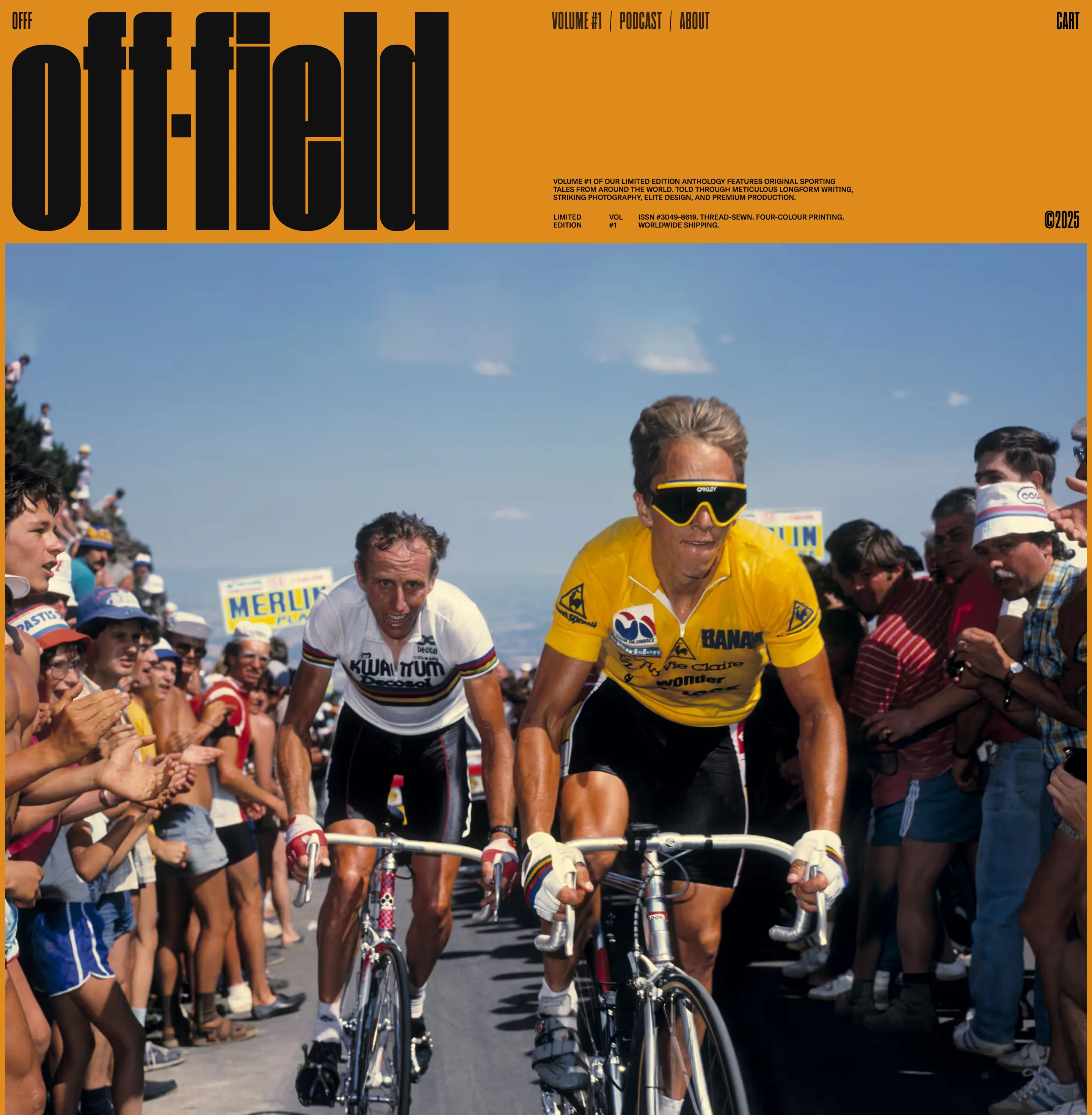 Off Field Brand Hero Design