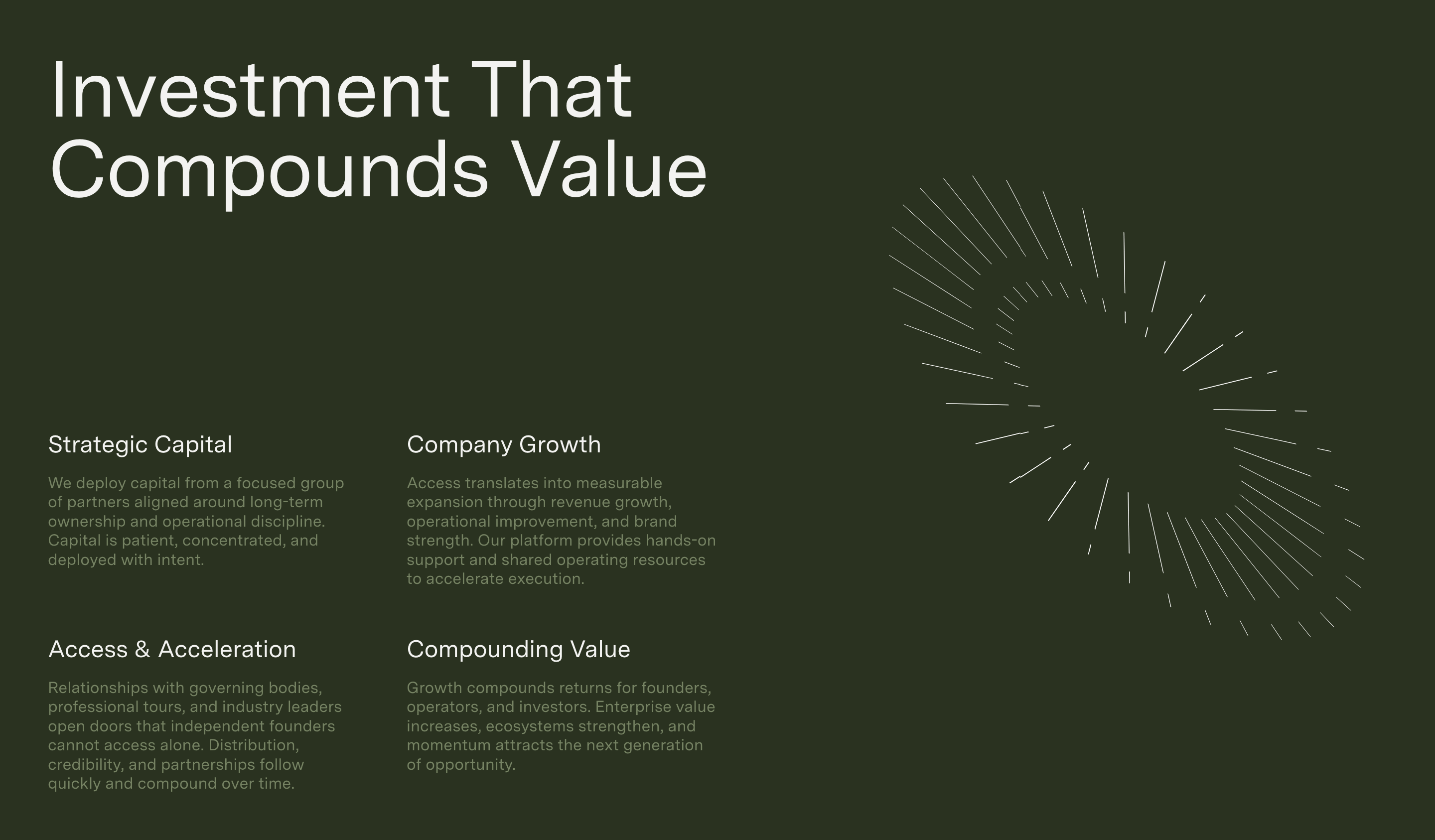 Old Tom Capital Investment Feature Design