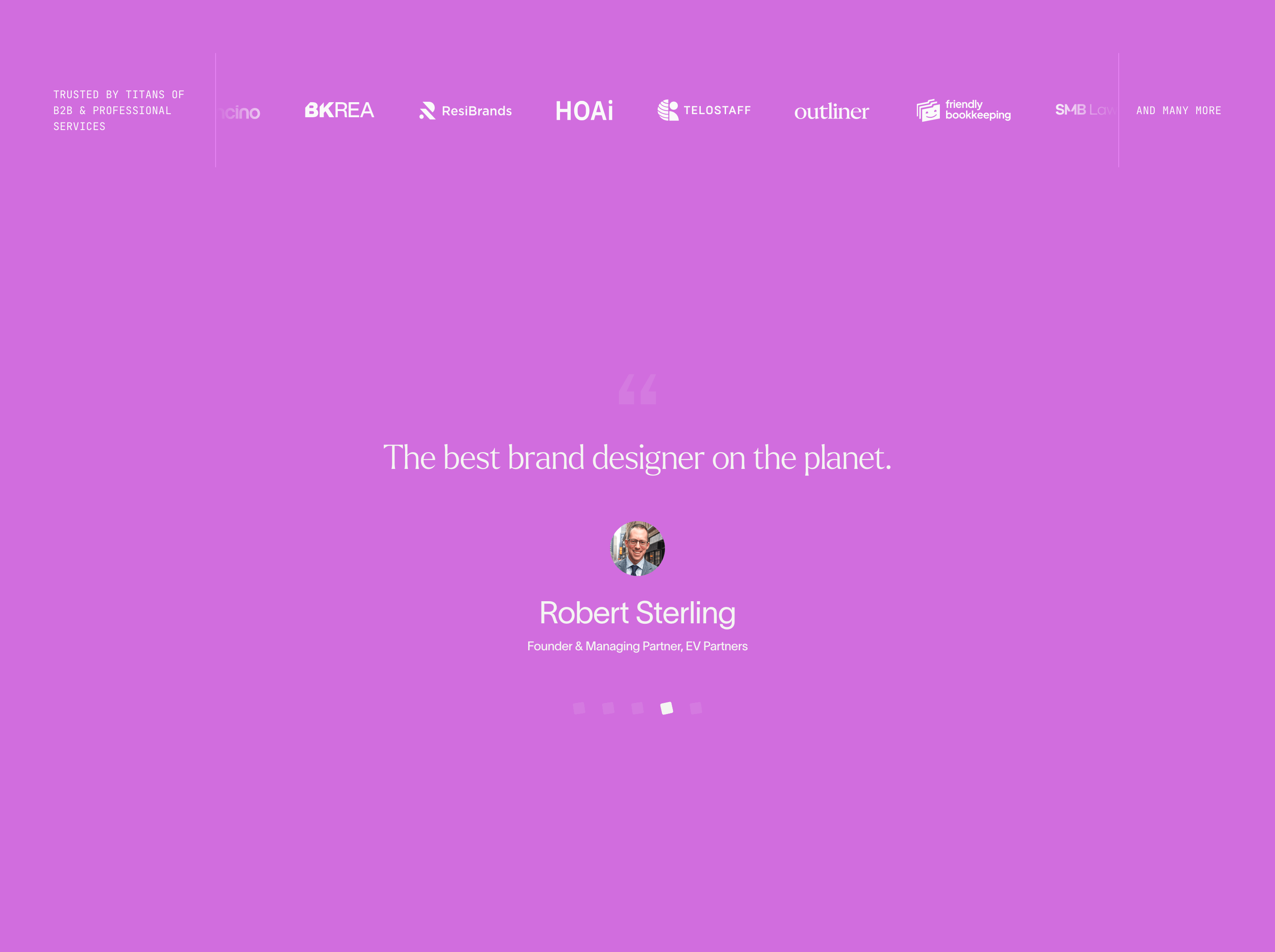 Outerbloc Testimonials Quote Slider Design