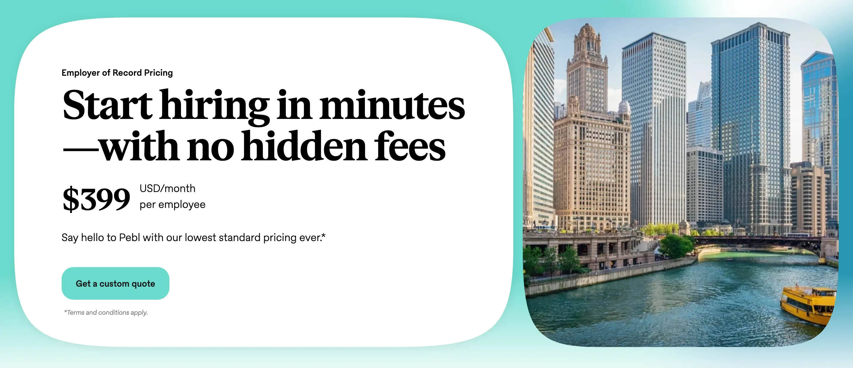 Pebl Employer Pricing Design