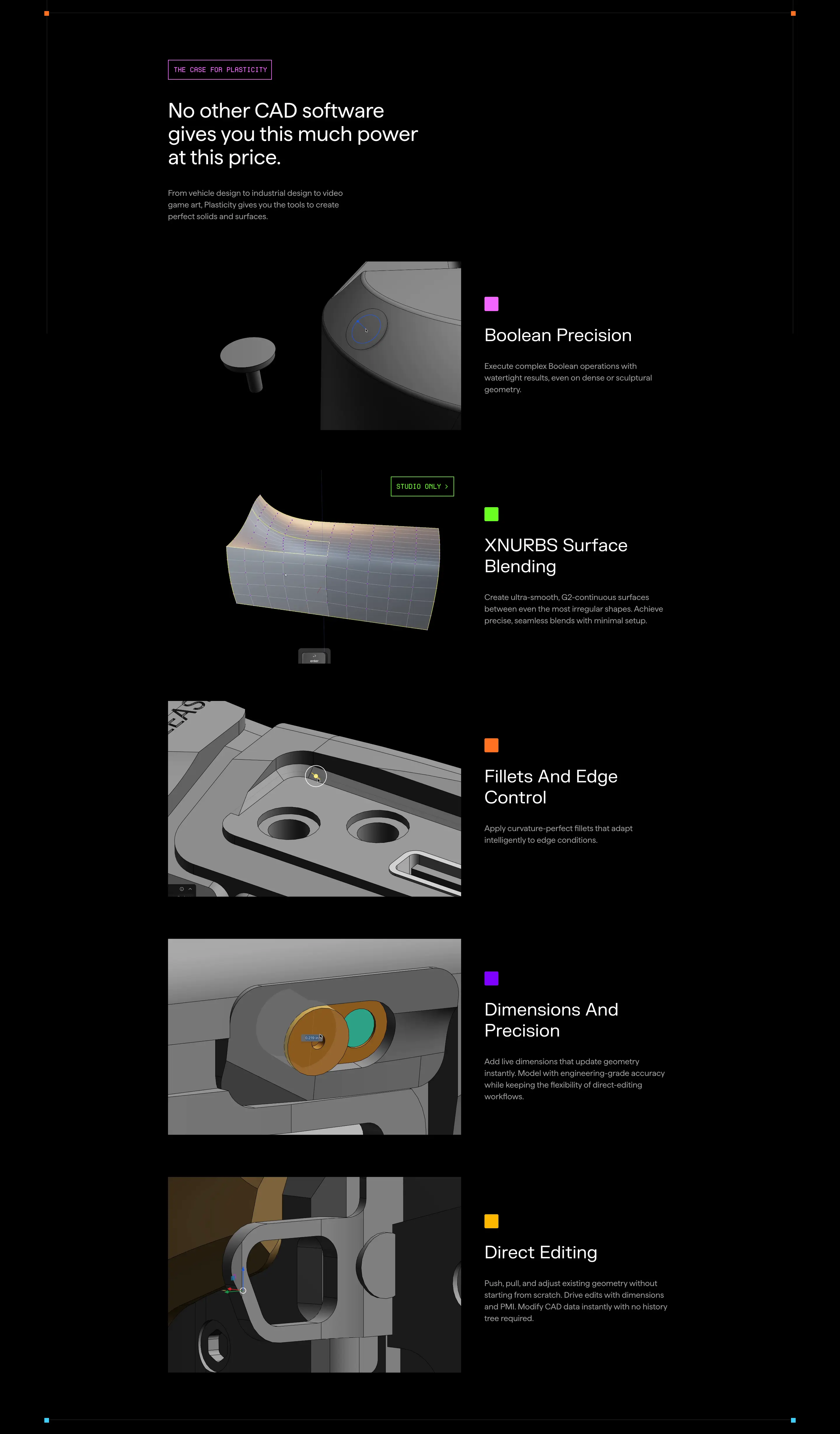 Plasticity CAD Feature List Design