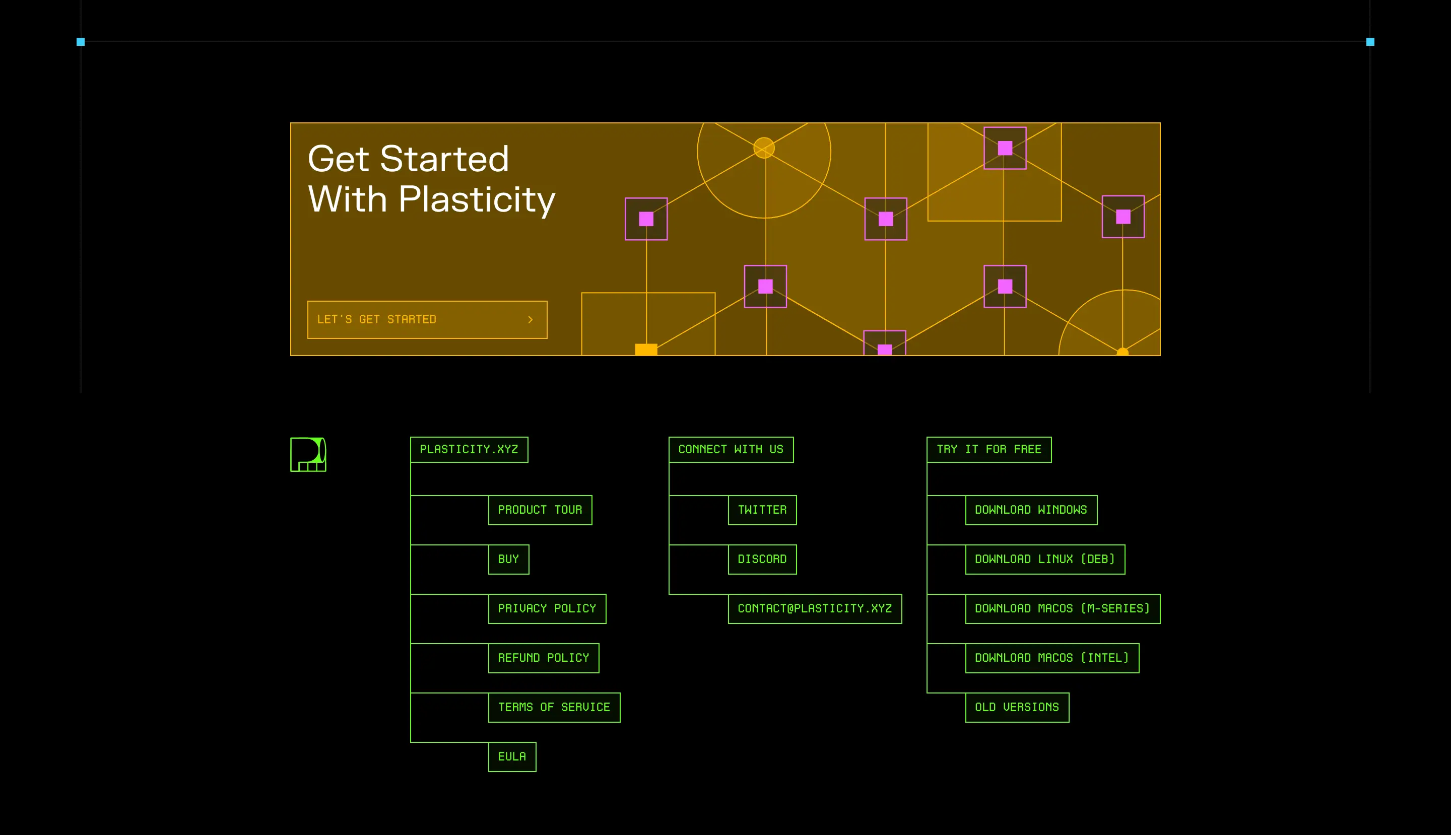 Plasticity Onboarding Footer Design