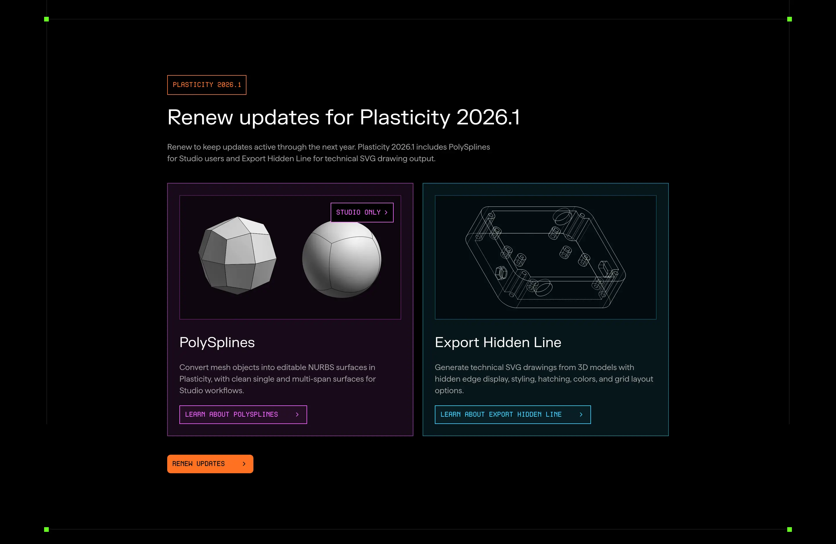 Plasticity Update Feature Design