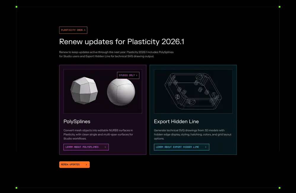 Plasticity Update Feature Design
