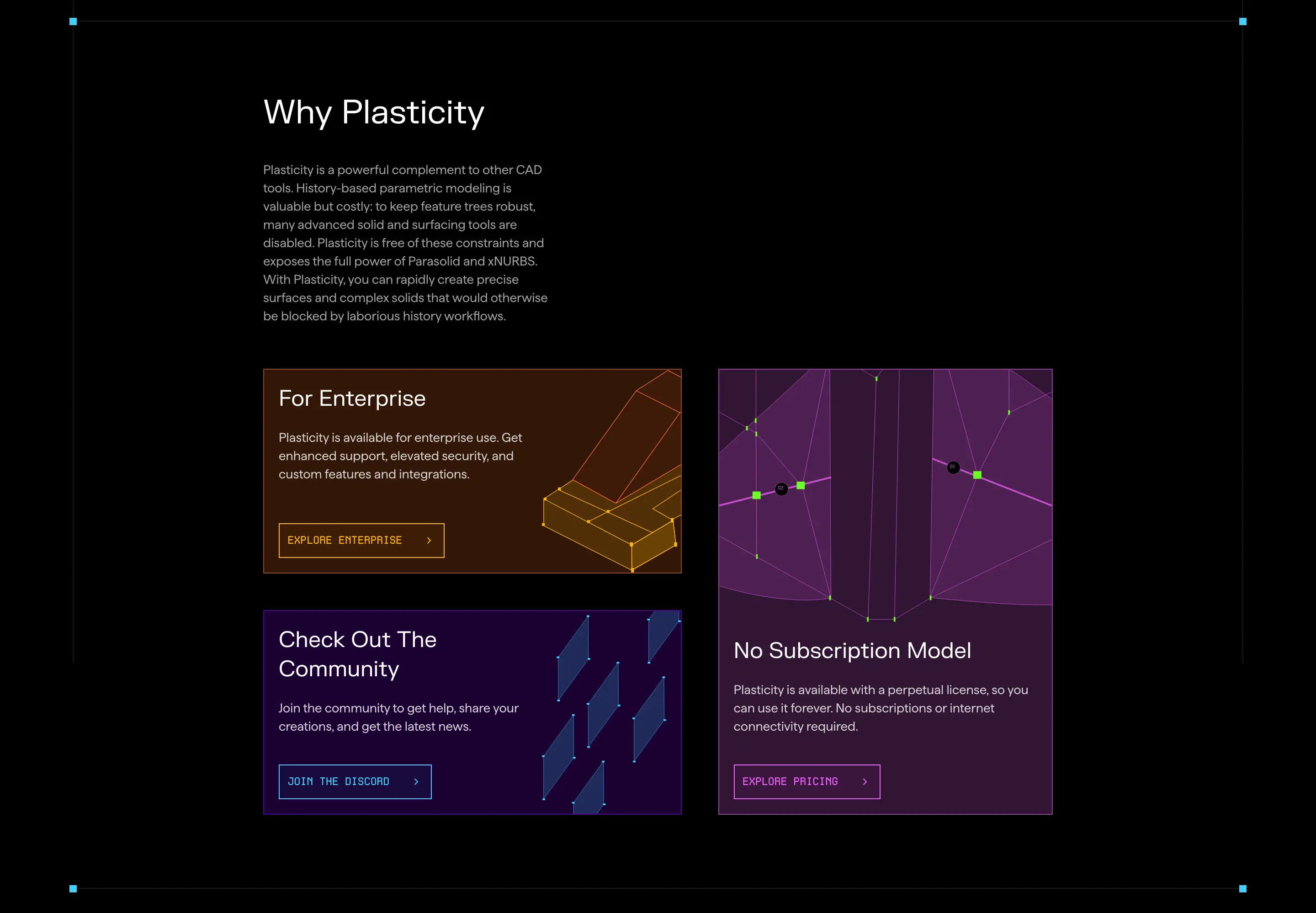 Plasticity Why Feature Design