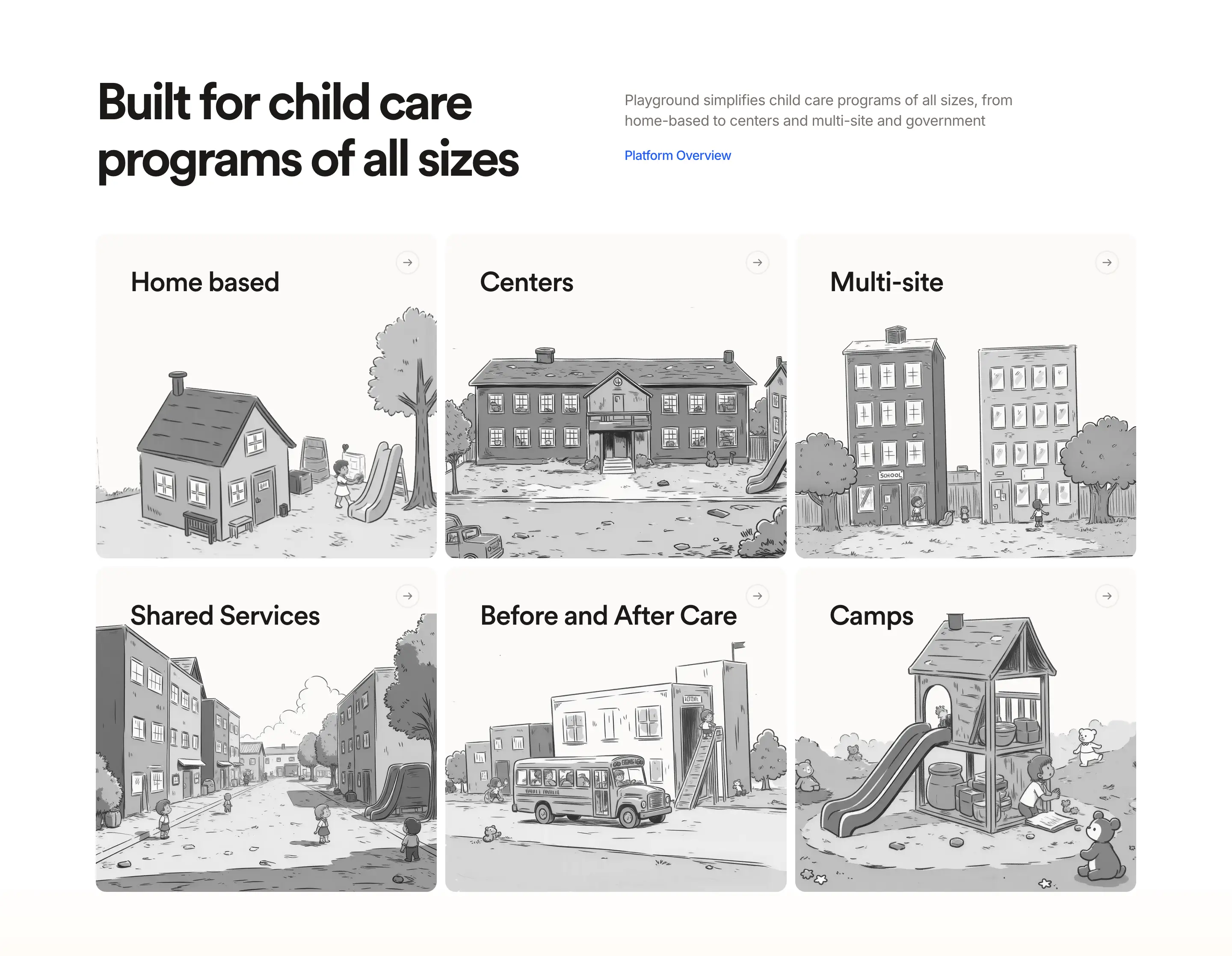 Playground Childcare Feature Grid Design