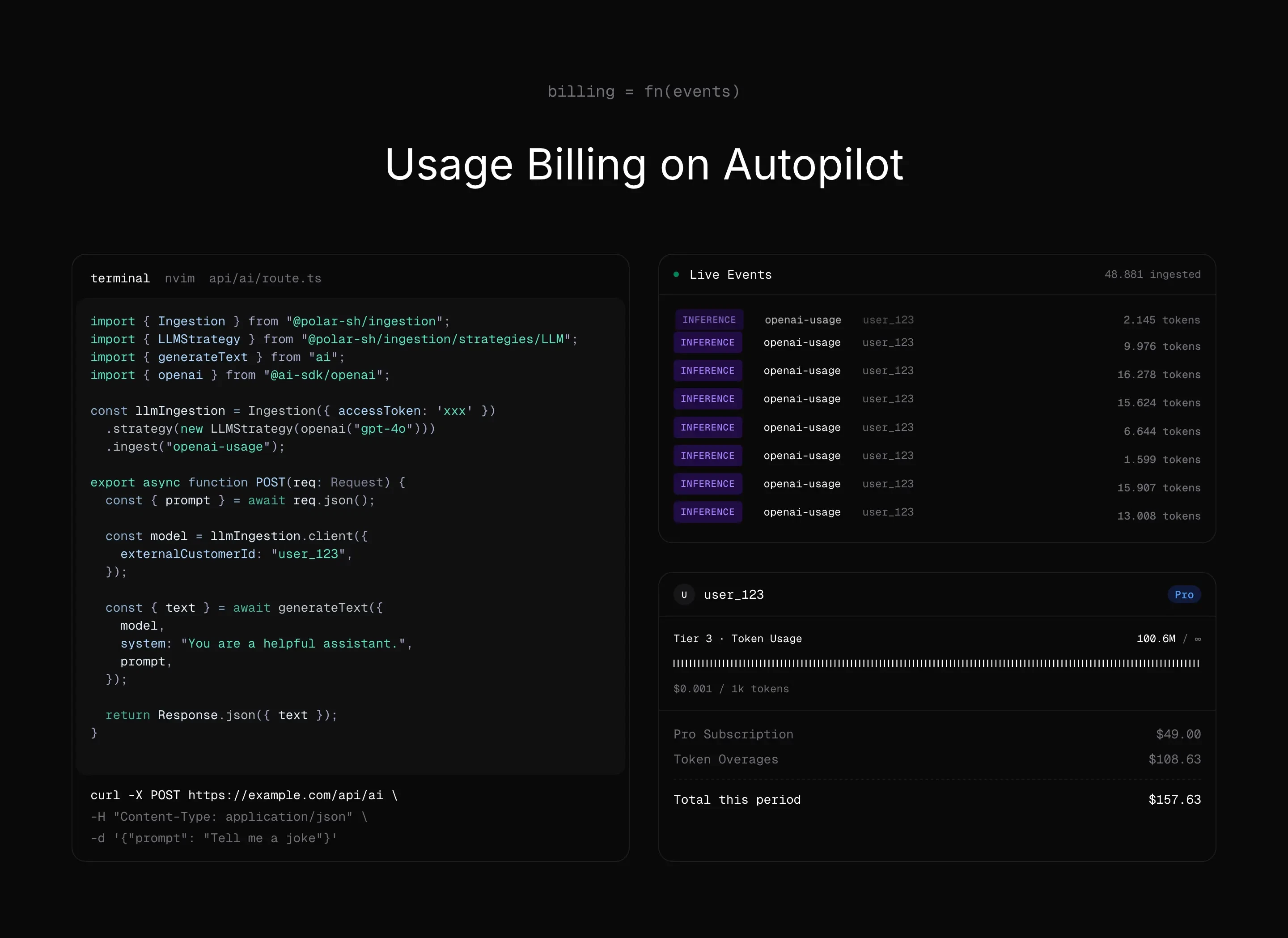 Polar Usage Billing Feature Design