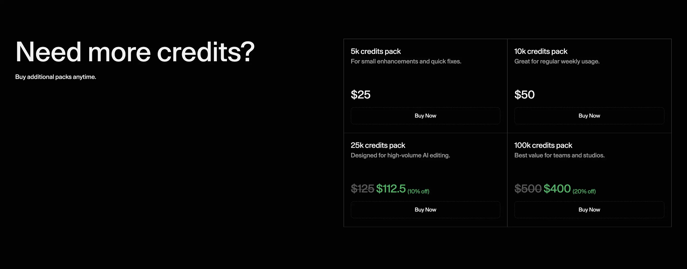 Ponder Credit Pricing Design