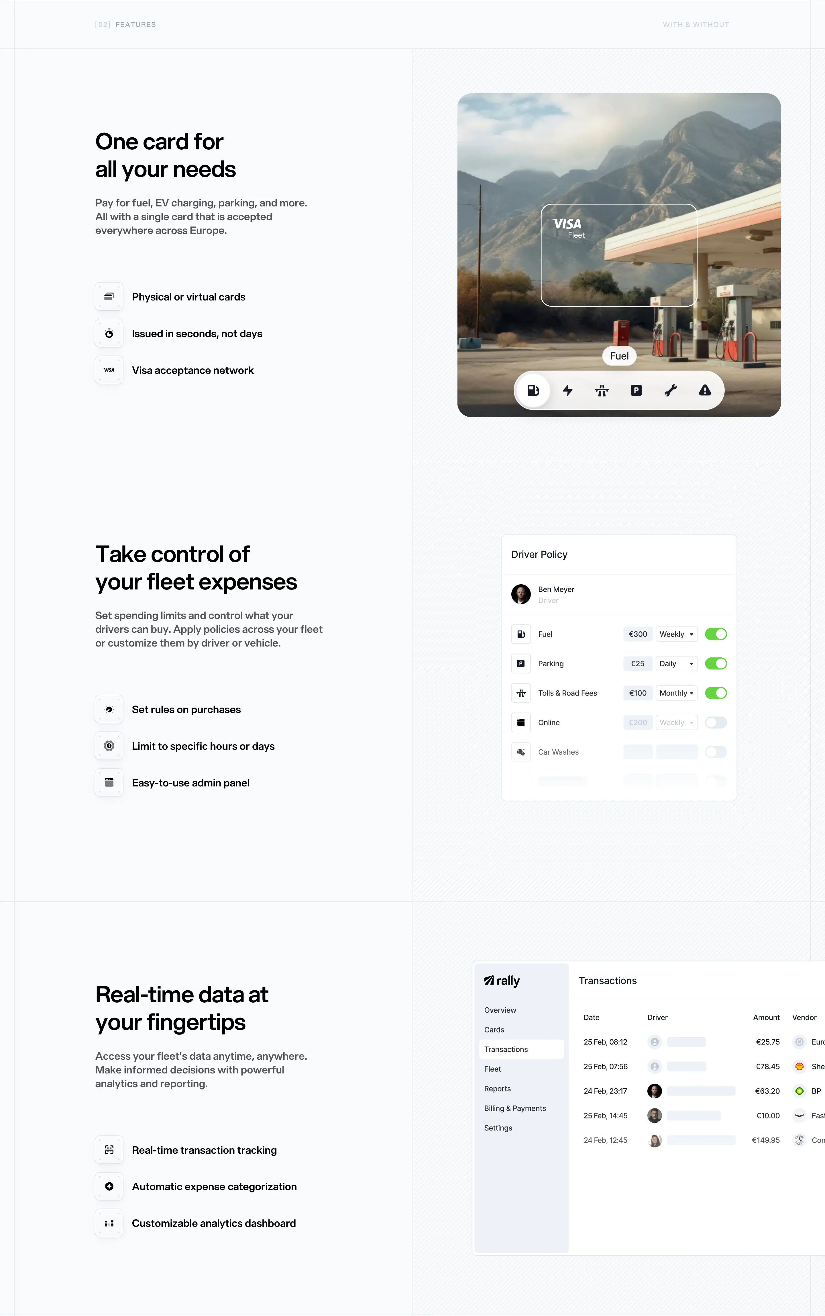 Rally Fleet Management Feature Design