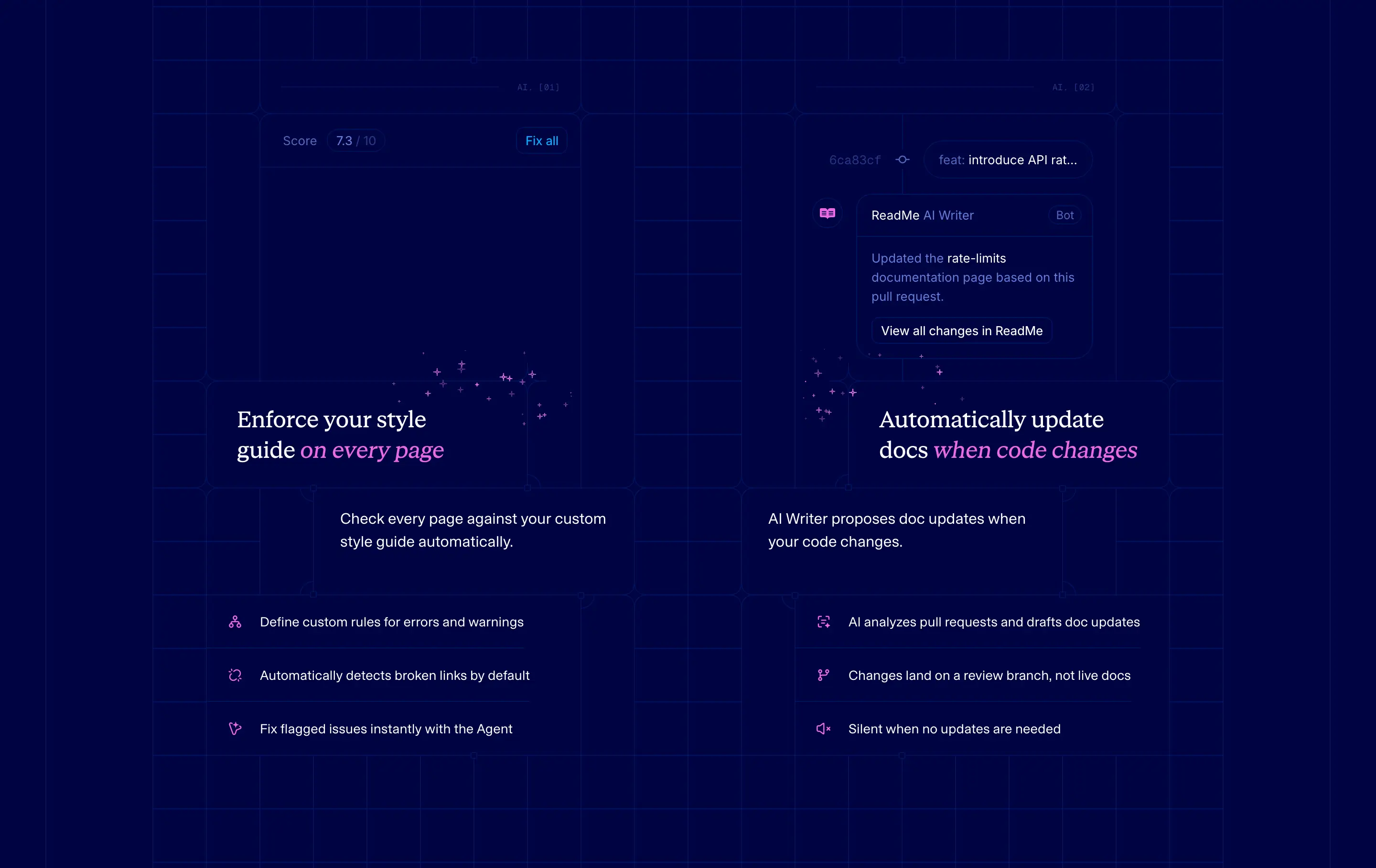 Readme AI Capabilities Grid Feature Design