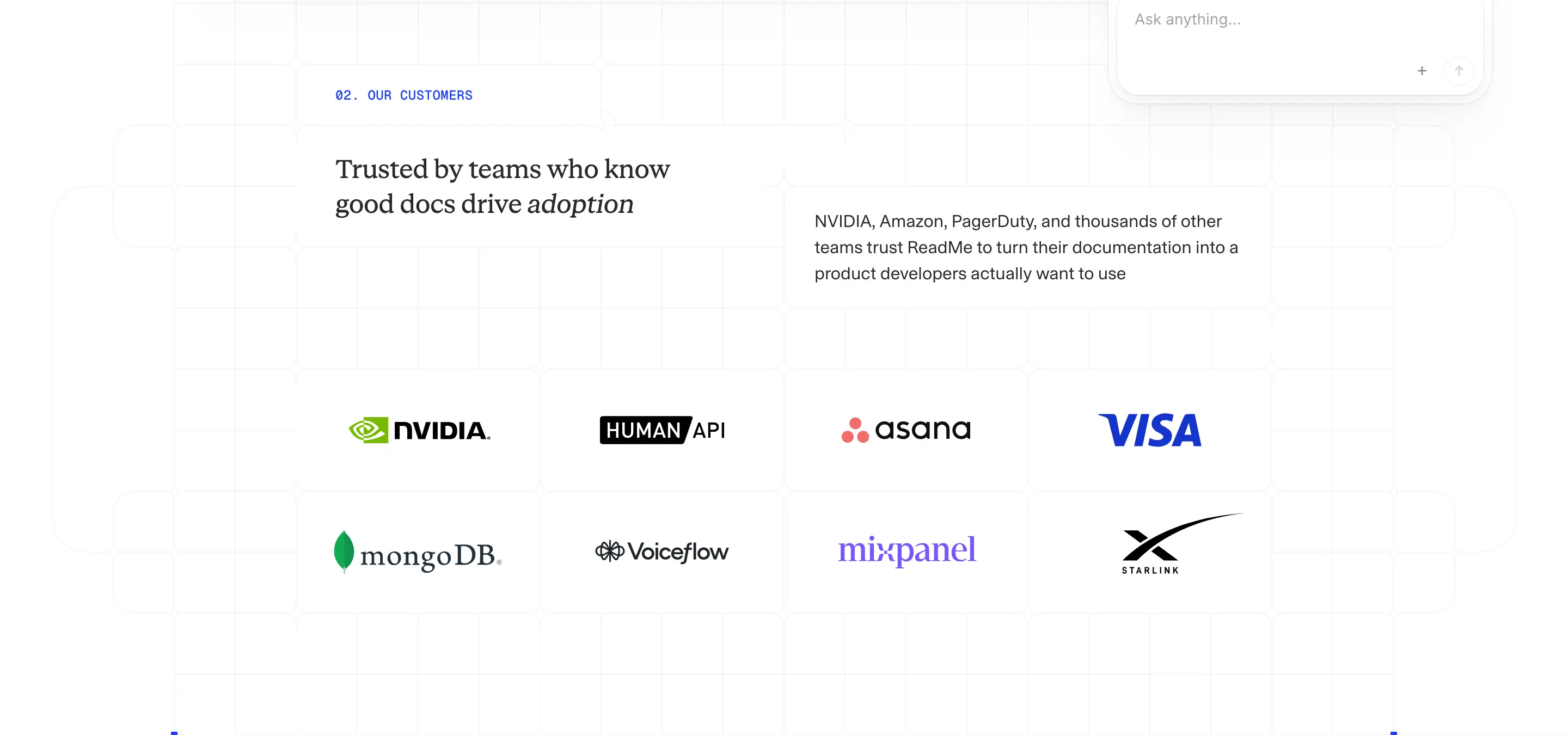 Readme Customer Logo Cloud Design