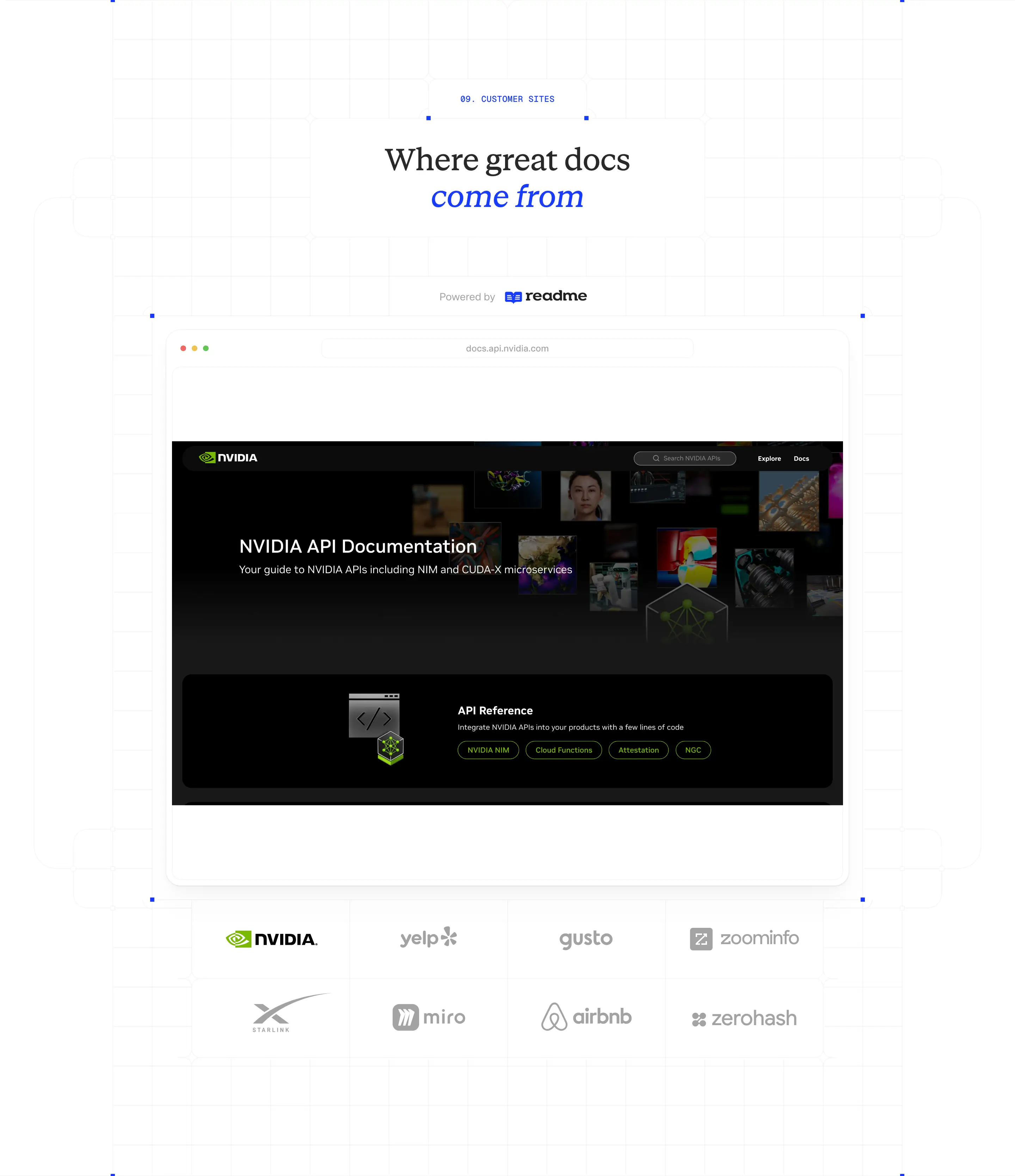 Readme Customer Showcase Design