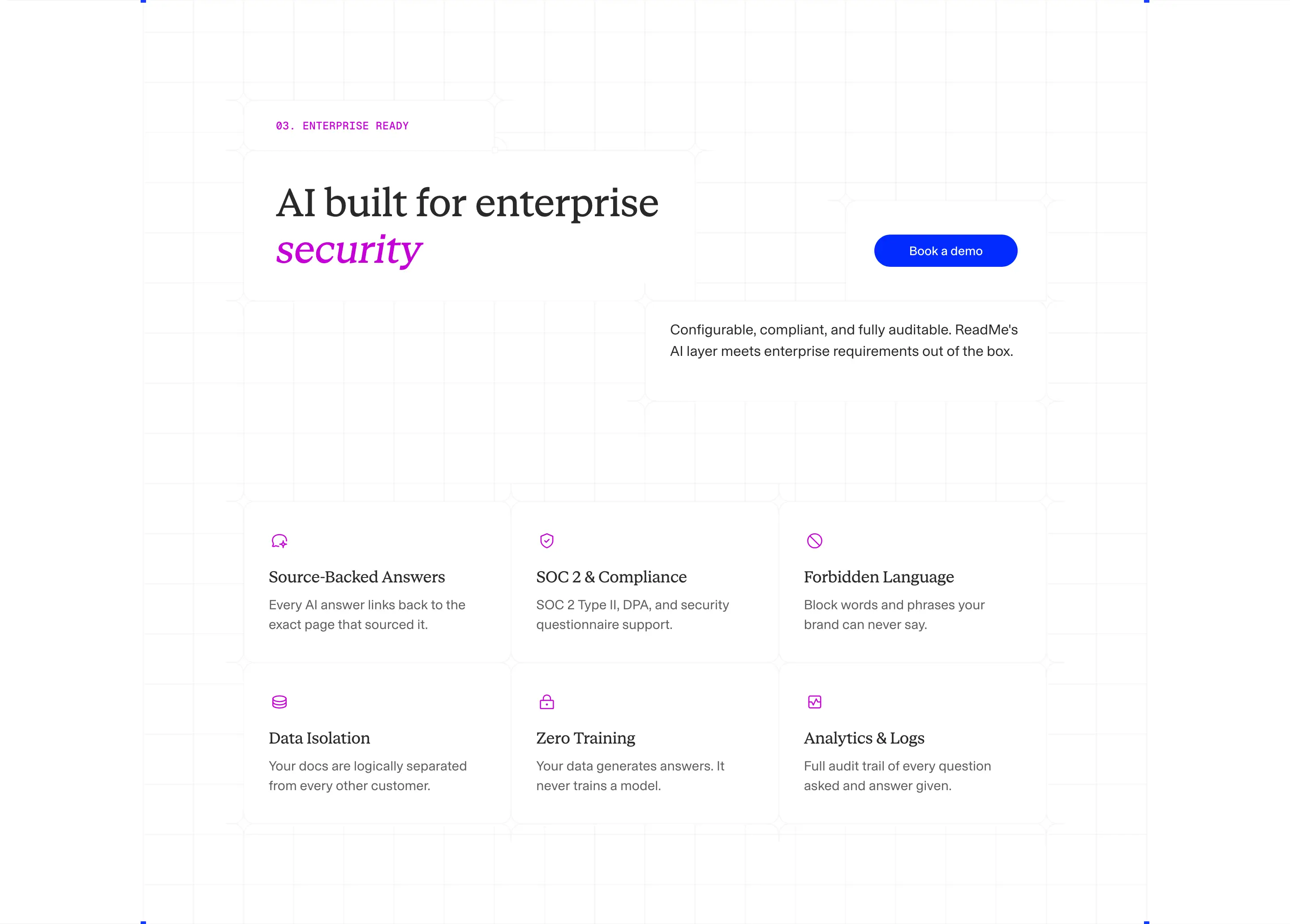 Readme Security Feature Design
