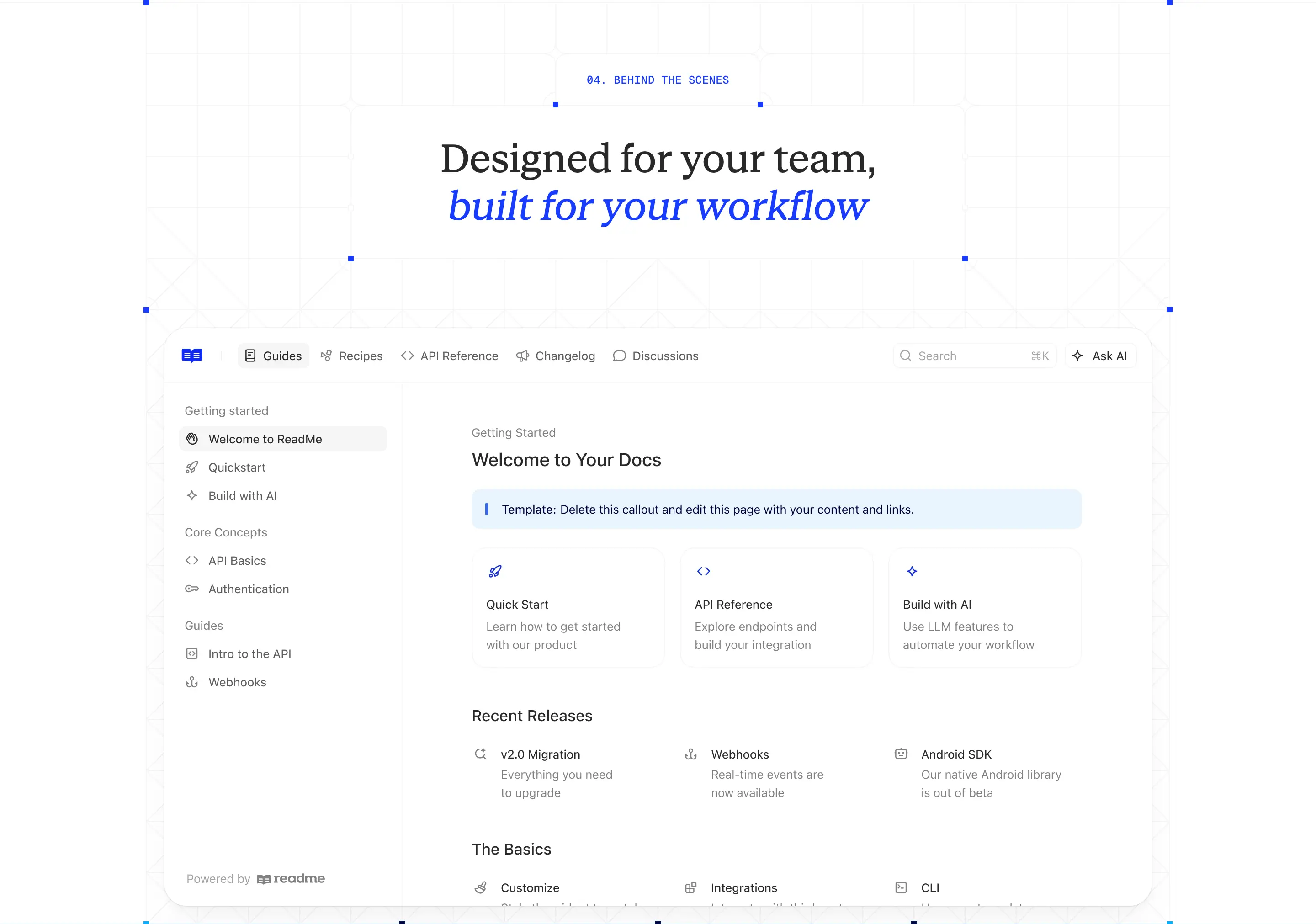 Readme Workflow Feature Design