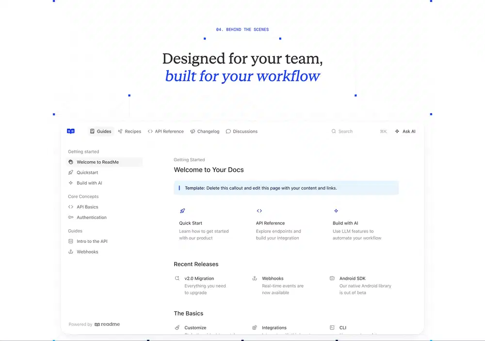 Readme Workflow Feature Design