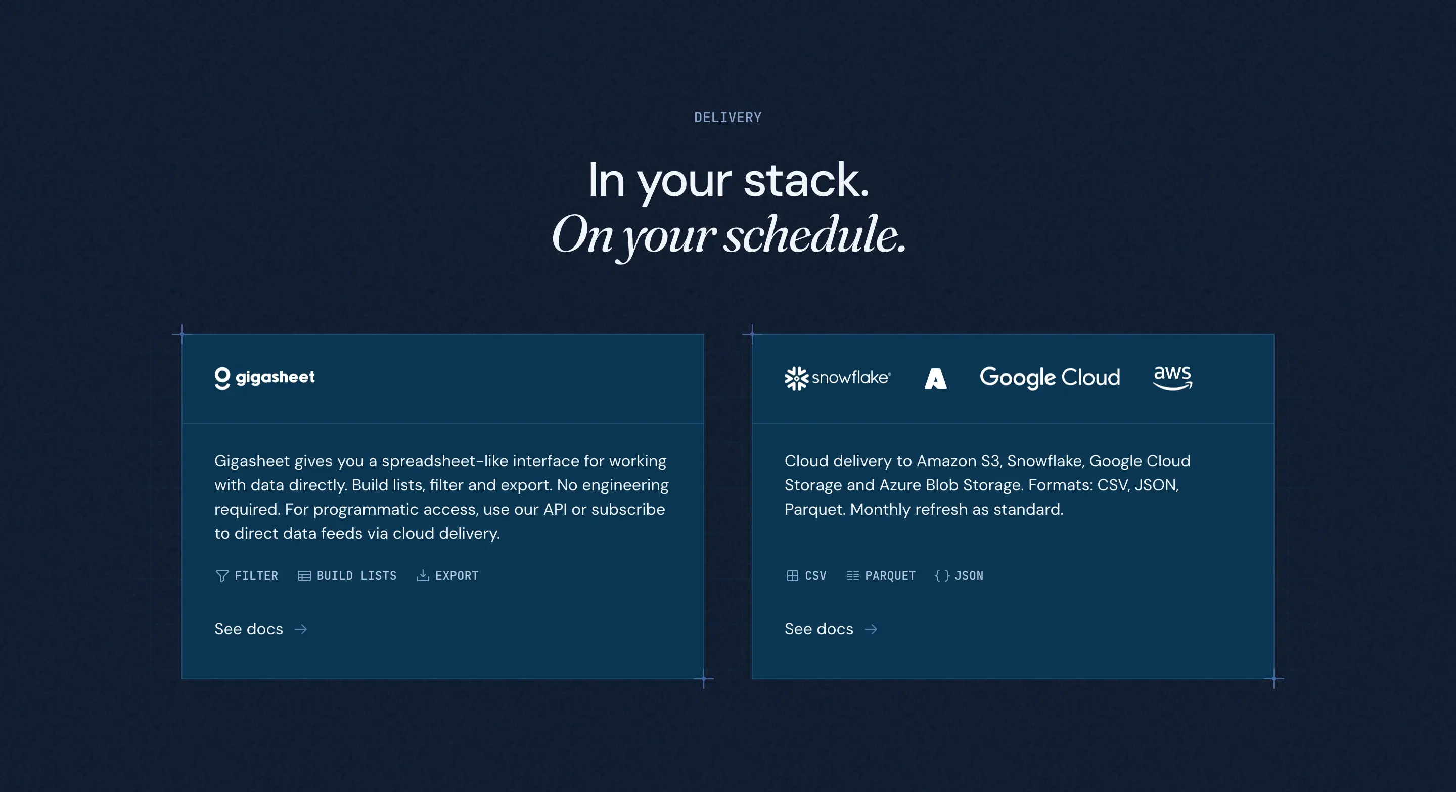 RevenueBase Data Delivery Integration Options Design