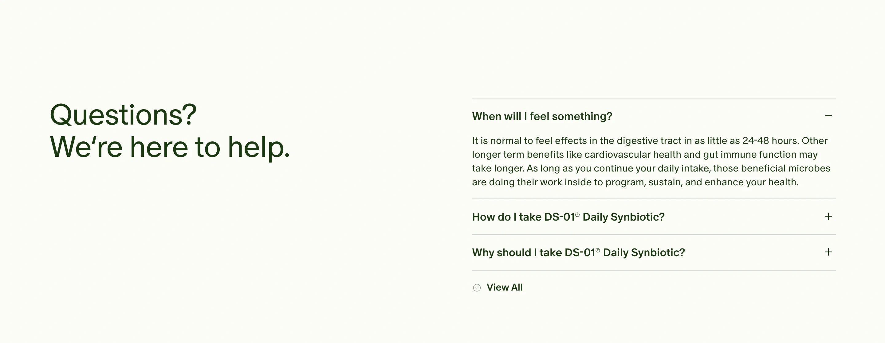 Seed Support FAQ Design