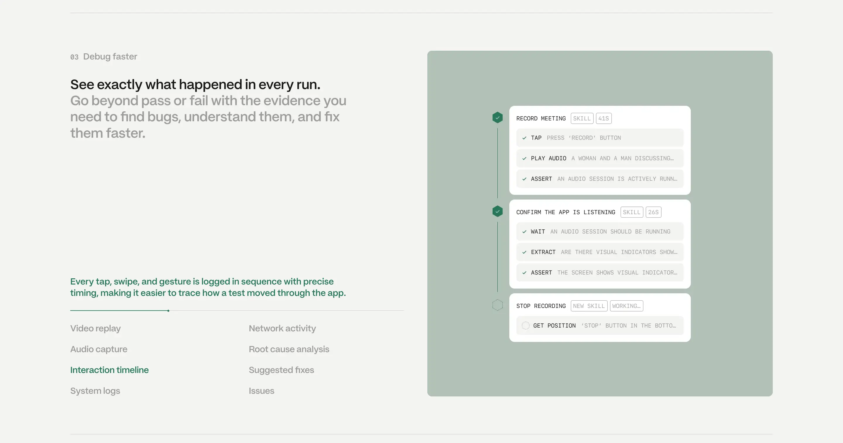Semaloop Debugging Feature Grid Design