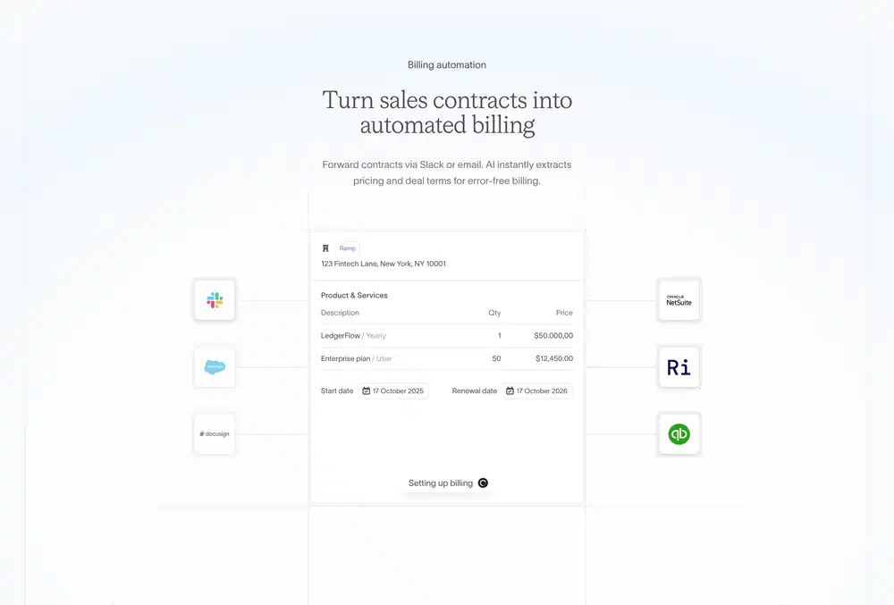 Sequence Automated Billing Feature Section Design