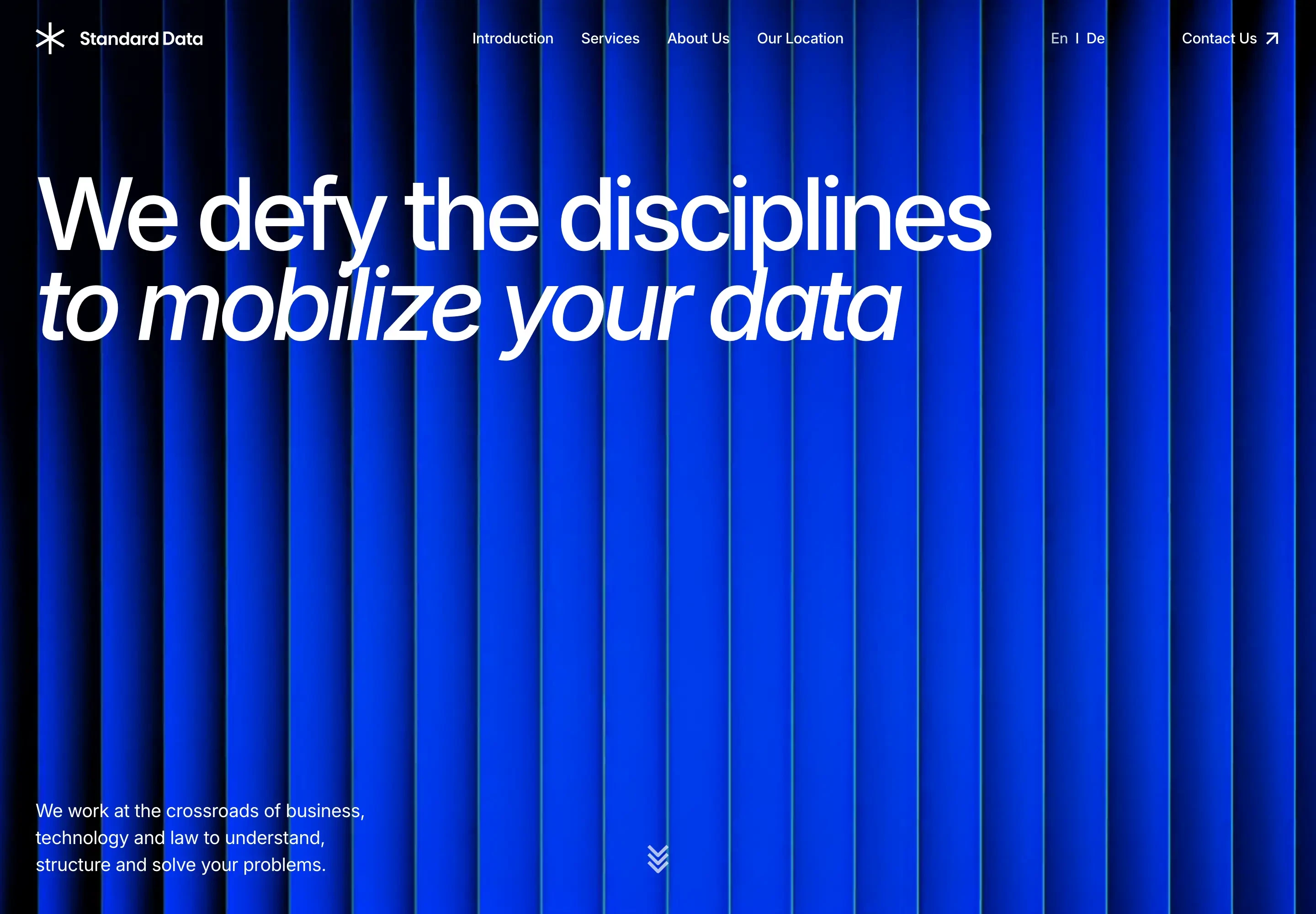 Standard Data Intelligence Hero Design