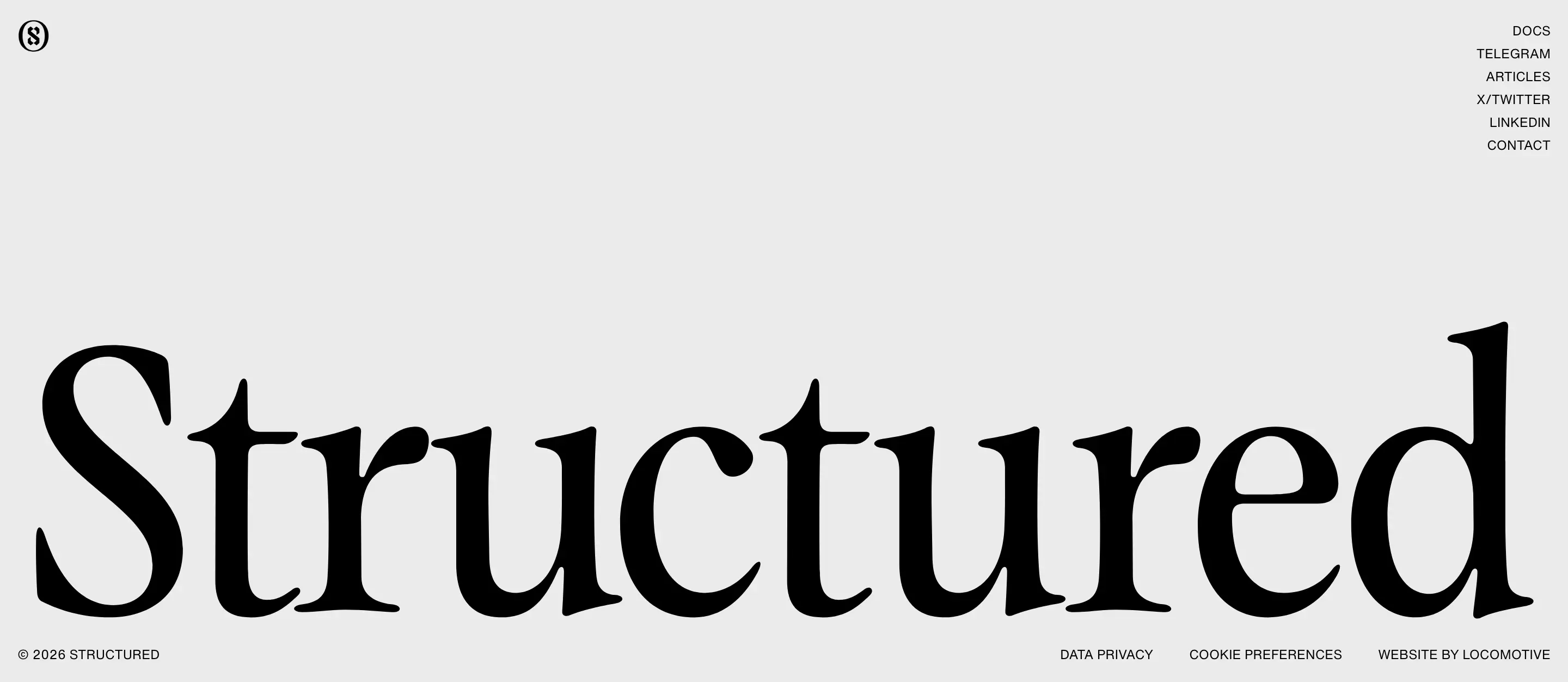 Structured Company Footer Design