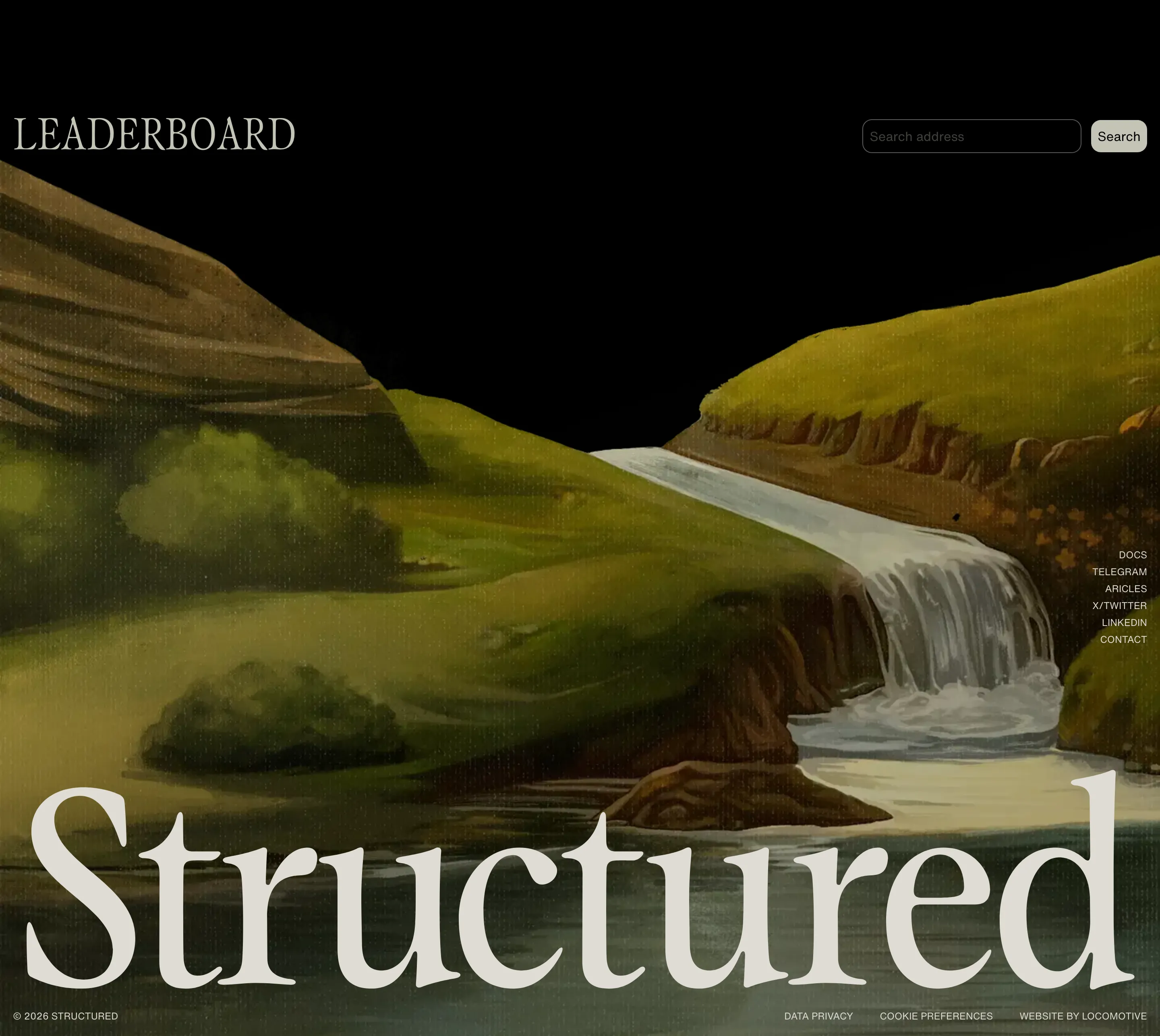 Structured Main Site Footer Design