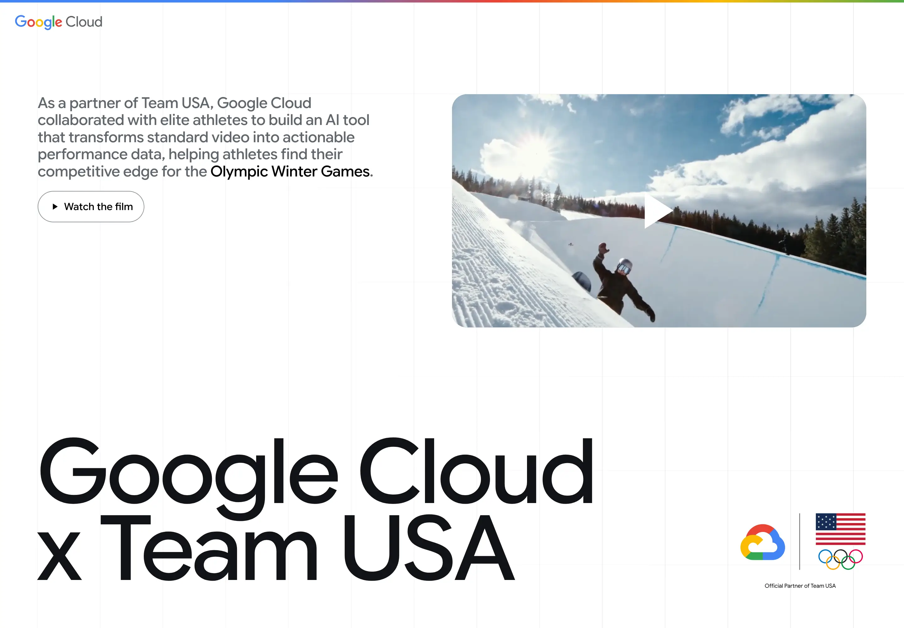 TeamUSA Partnership Hero Design