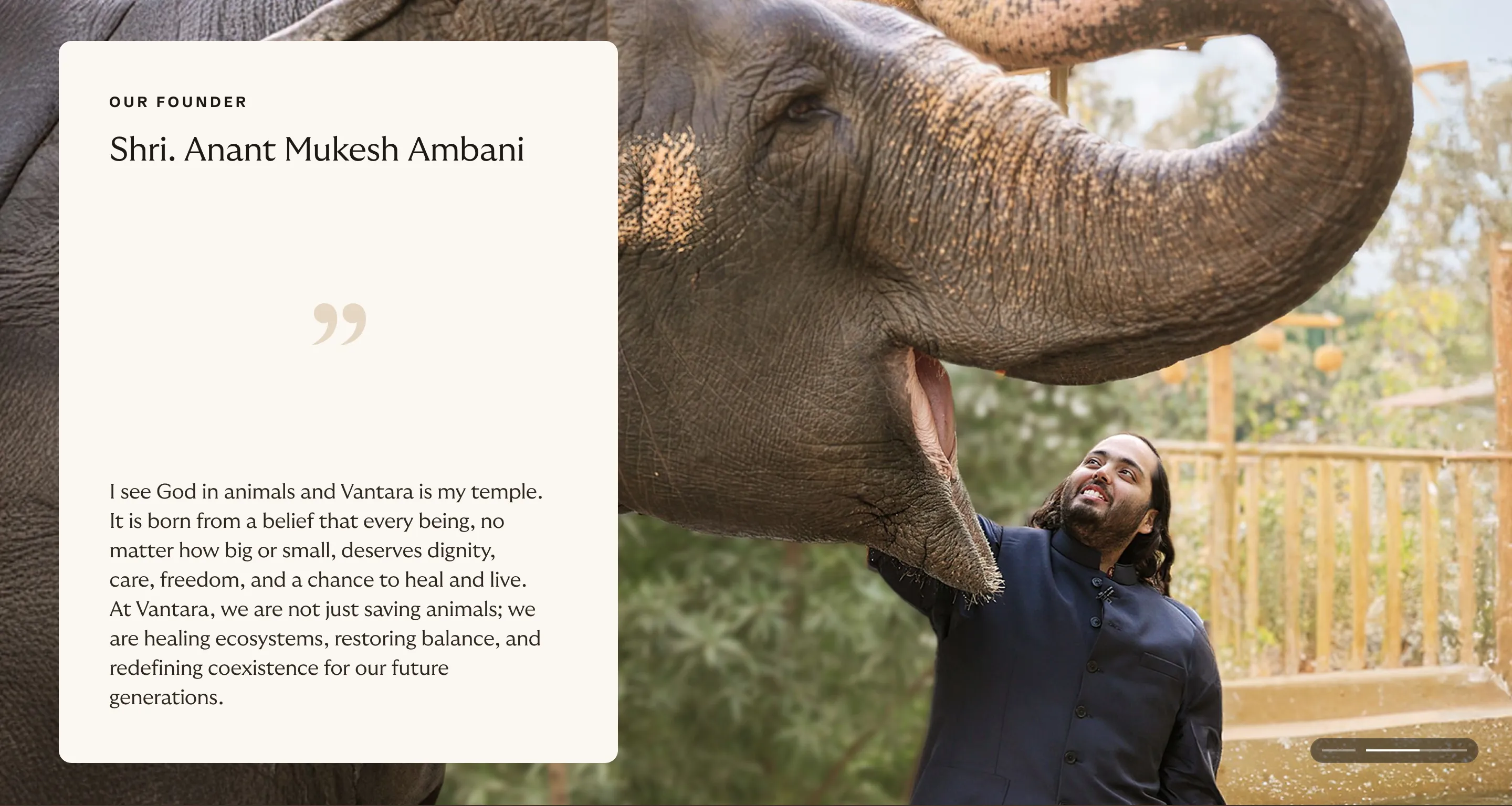 Vantara Founder Testimonial Design