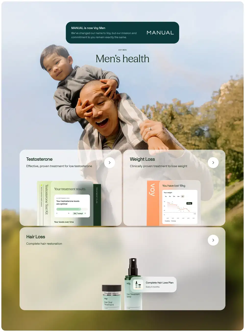 Voy Health Feature Design