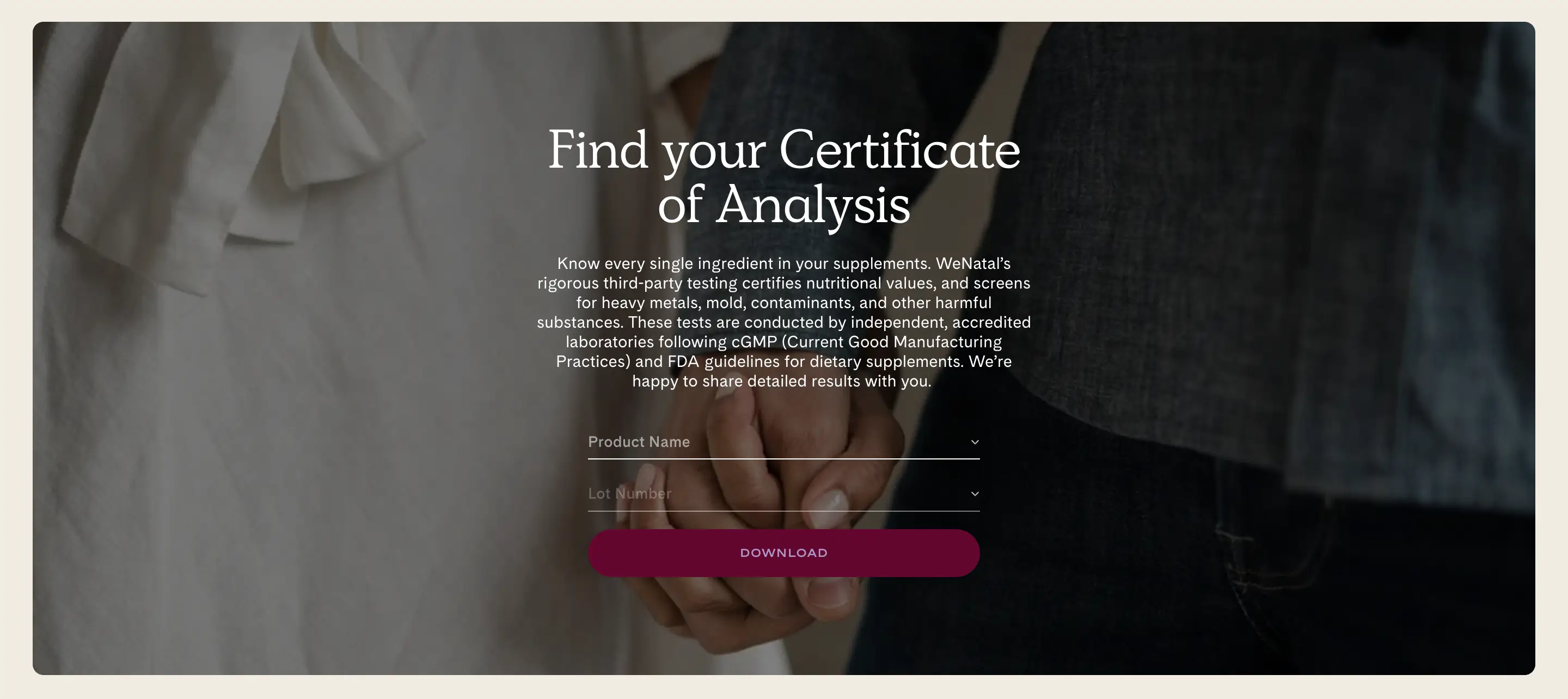 WeNatal Analysis Call To Action Design