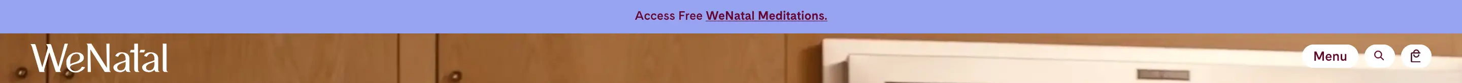 WeNatal Navigation Navbar Design