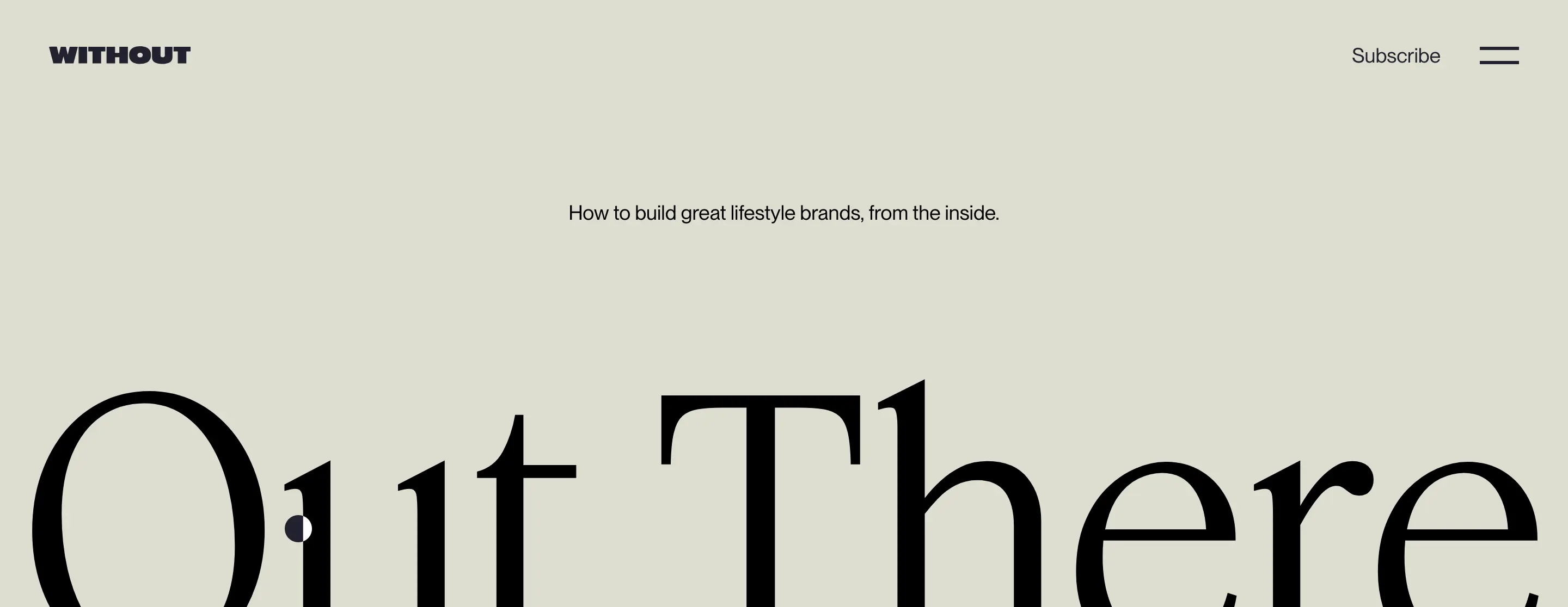 Without Brand Header Design