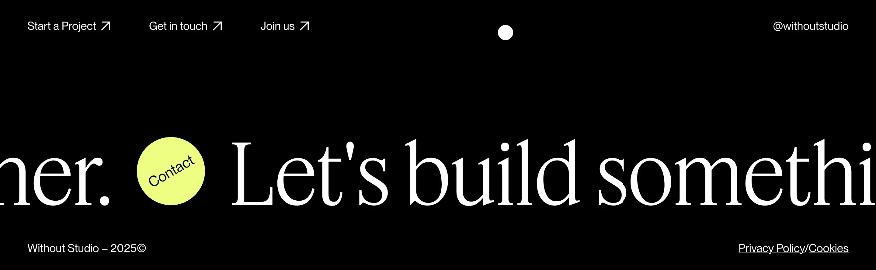 Without Project Footer Design