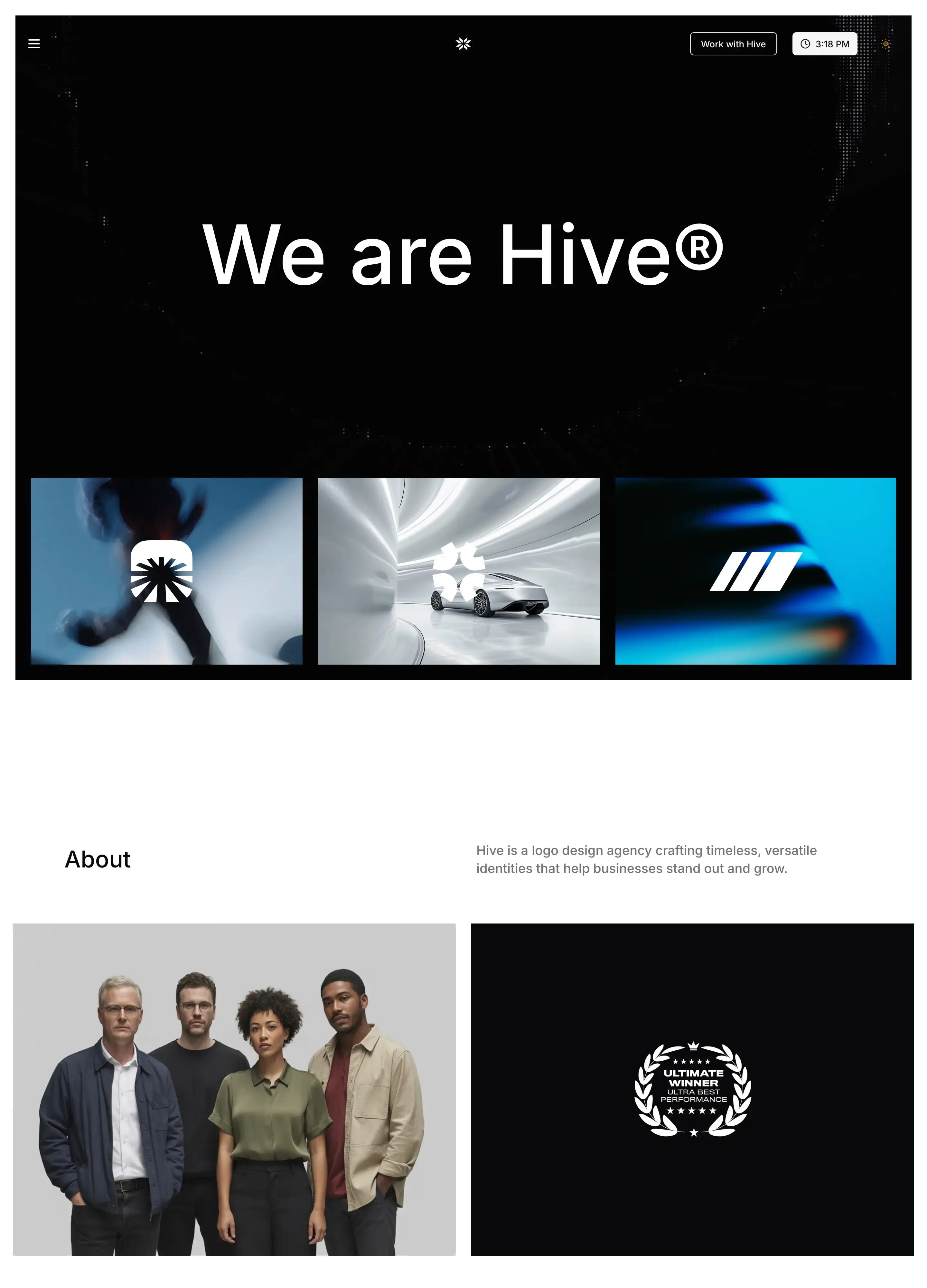 Hive website template by shadcnblocks